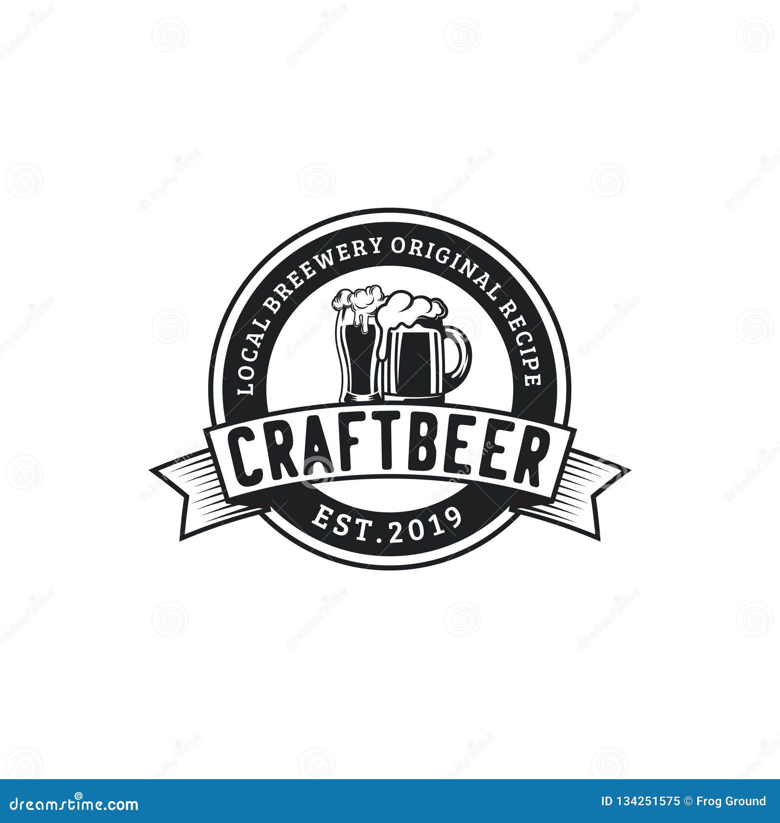 Vintage Country Emblem Typography for Beer / Restaurant Logo Design