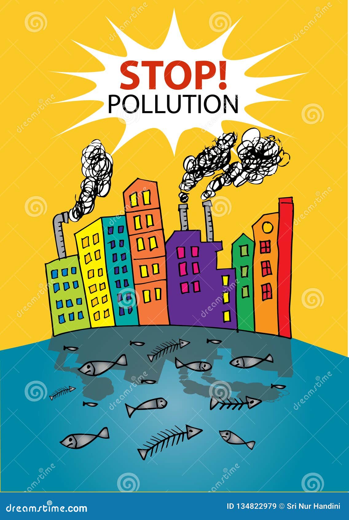 Air Pollution Environmental Issue Stock Illustration - Illustration of  chimney, ecology: 161659378