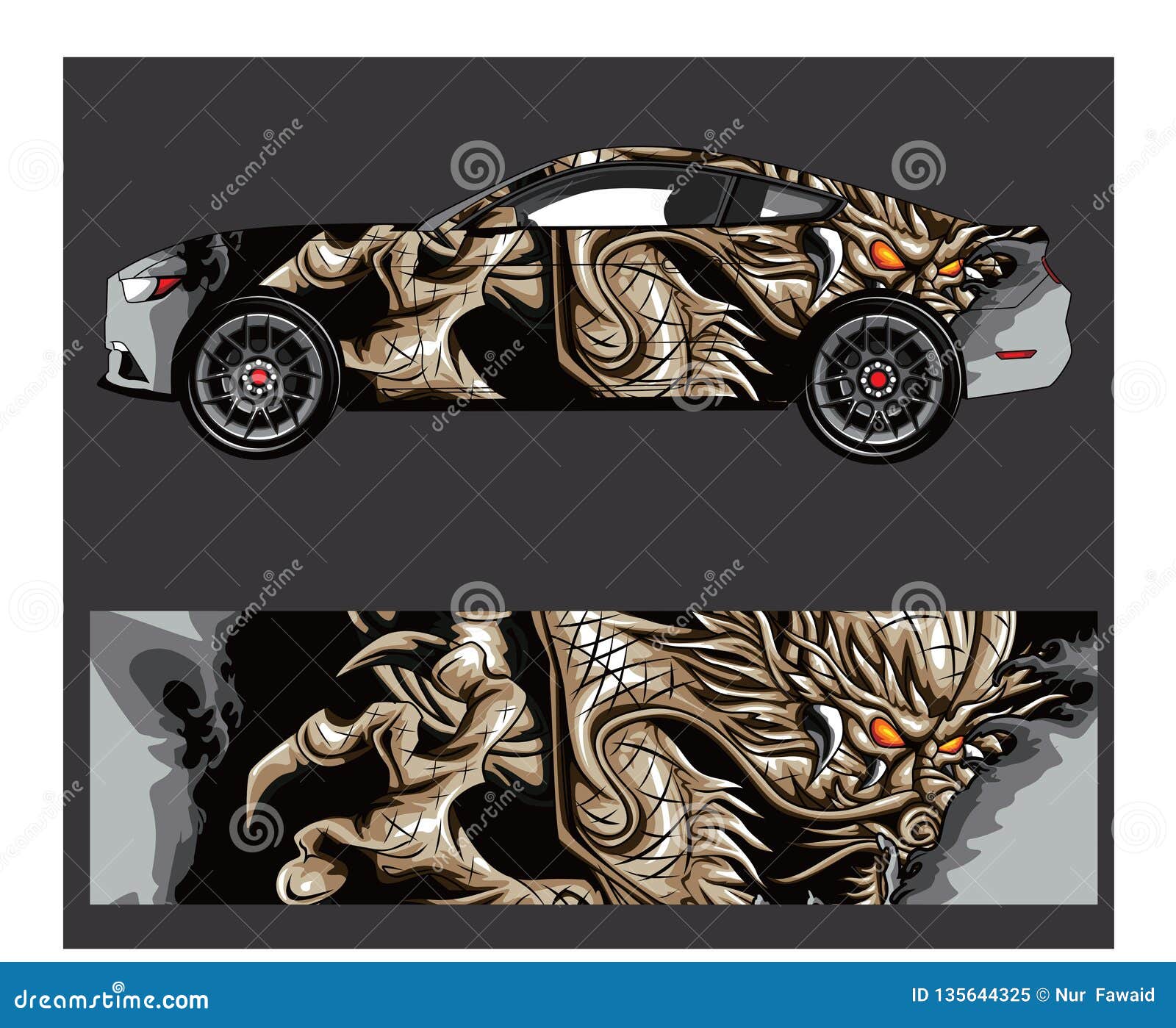 car and vehicle nabstract racing graphic kit background for wrap and vinyl sticker