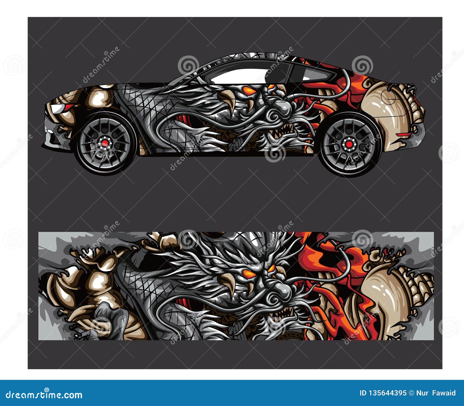 car and vehicle abstract racing graphic kit background for wrap and vinyl sticker