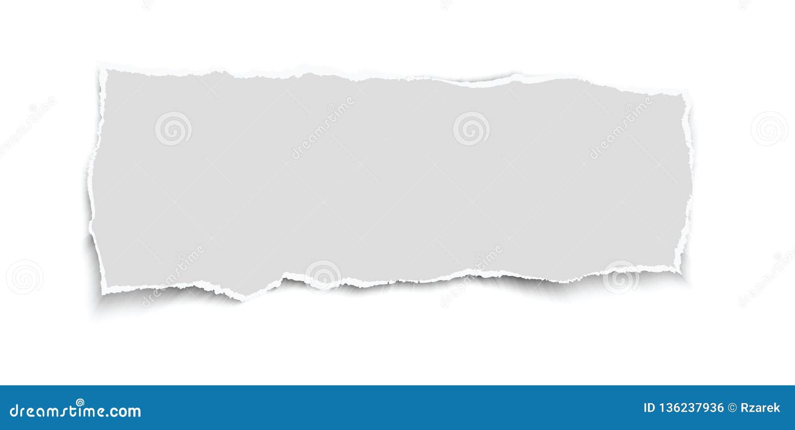 Piece of White Vector Torn Paper. - Illustration Stock Vector