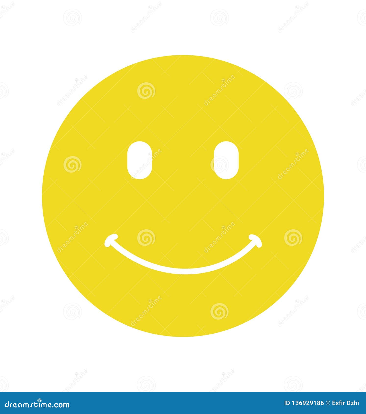 Smiley Happy Face Vector Flat Isolated on White Stock Vector ...