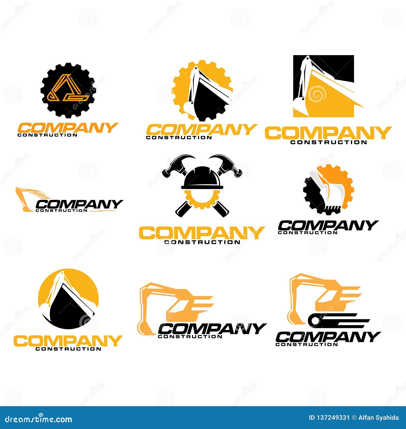 Machinery Excavator Logo Design