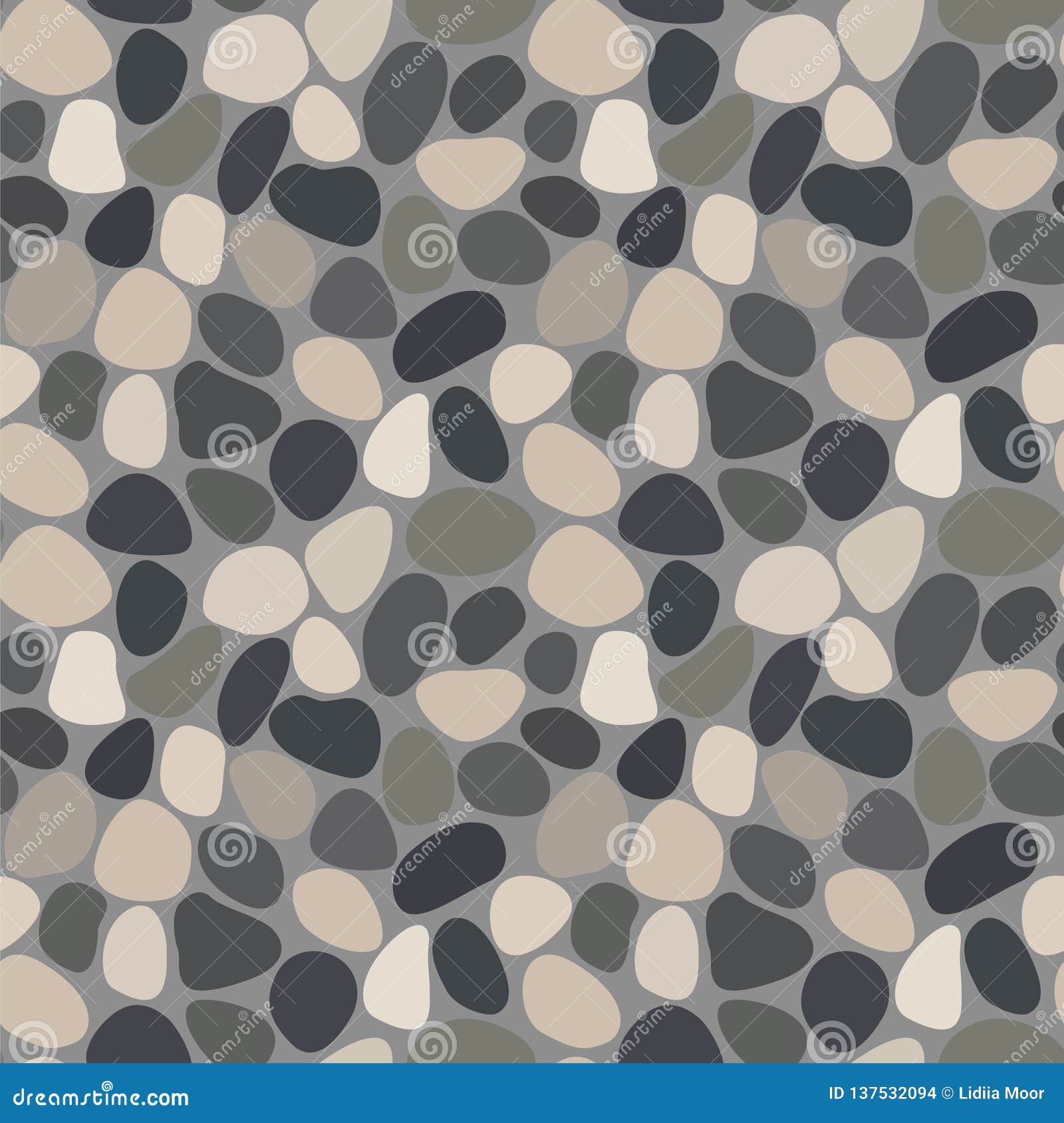 seamless pattern with pebbles