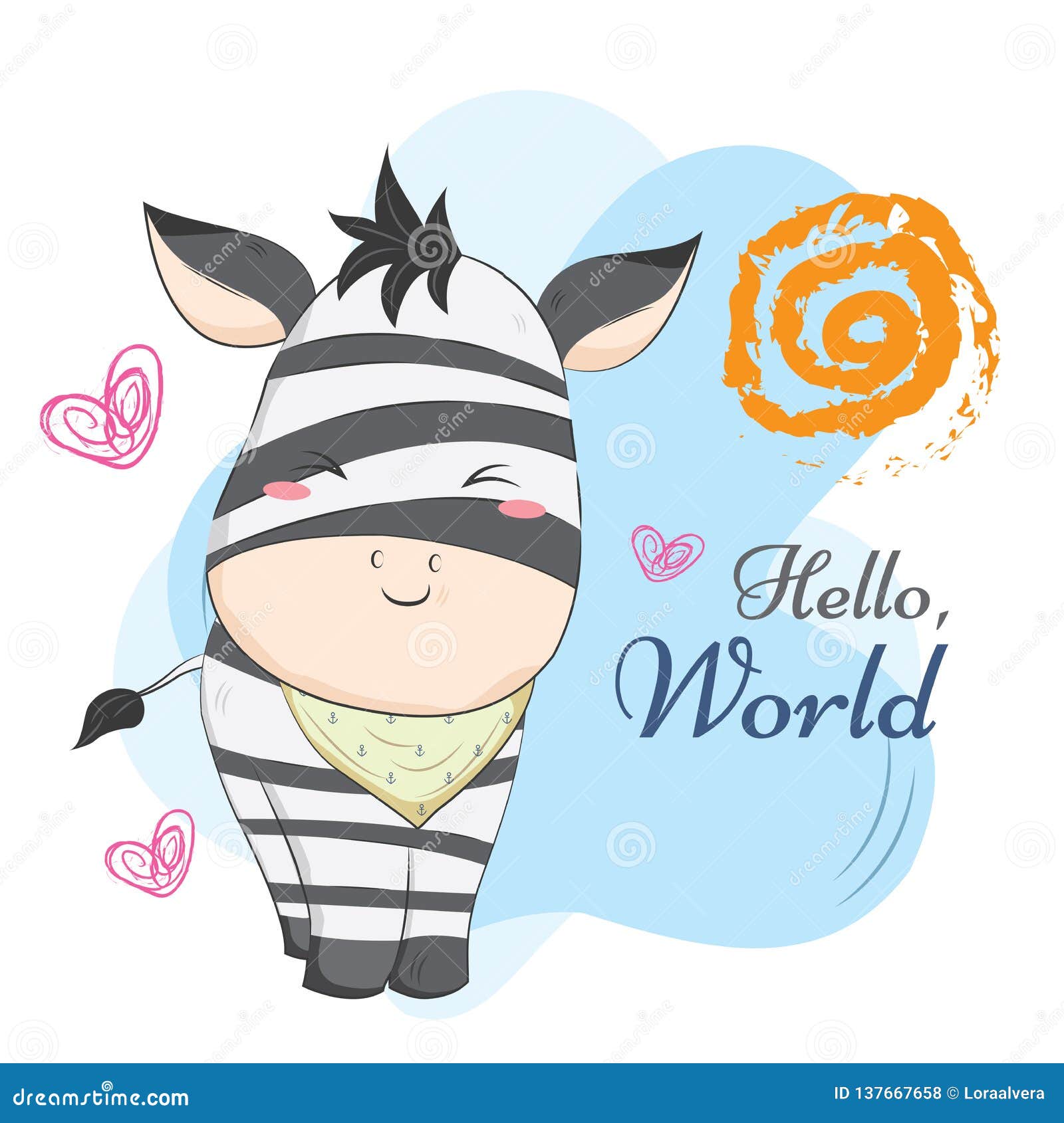 Download Cute Baby Zebra In Jail Pattern Stock Vector ...