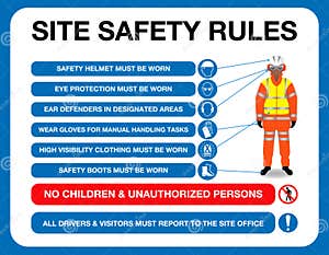 Safety Rules Wooden Letterpress Stock Photography CartoonDealer 