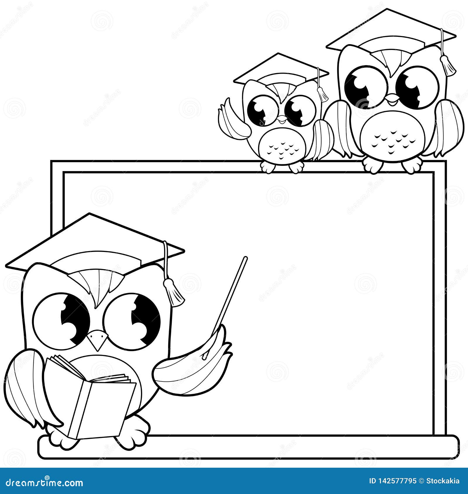 teacher cartoon black and white