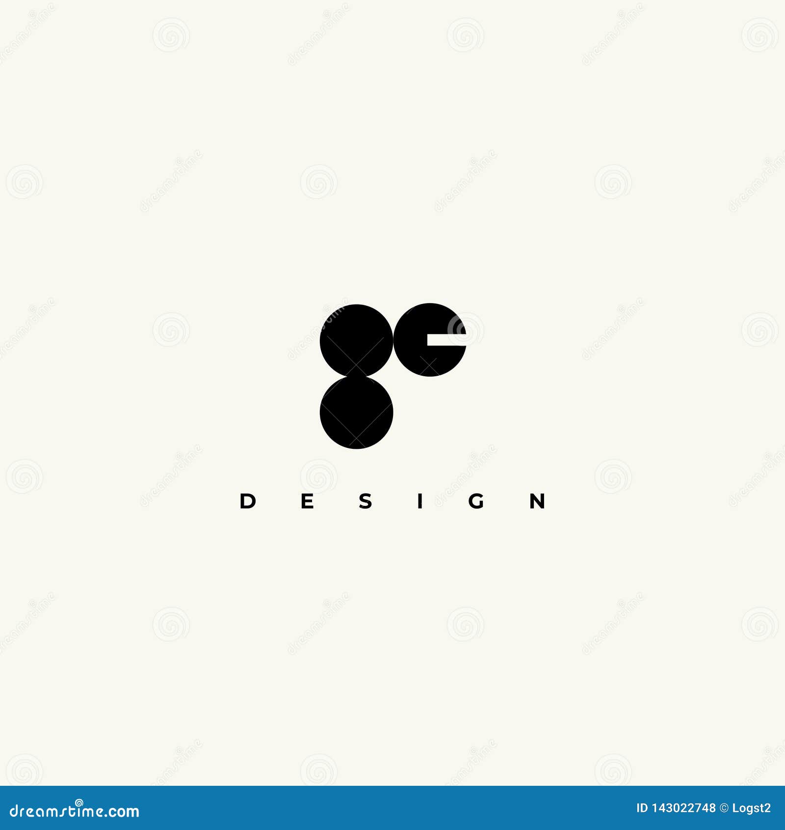 Interior Design Logo Vector Linear Design Emblem Stock