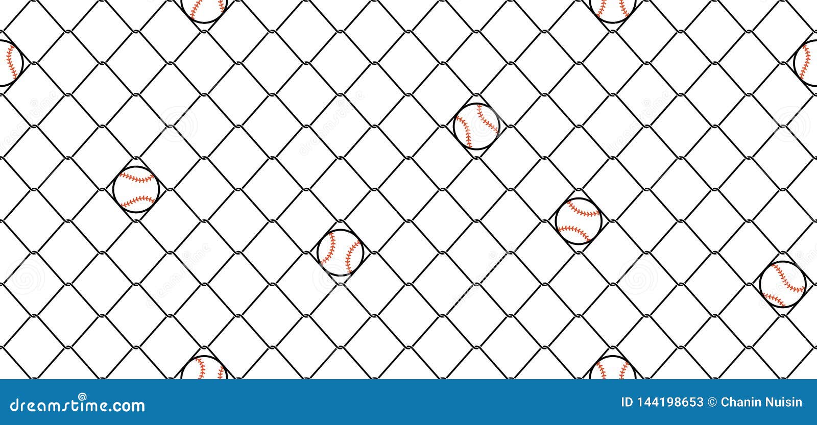 Baseball Fence Stock Illustrations 75 Baseball Fence Stock