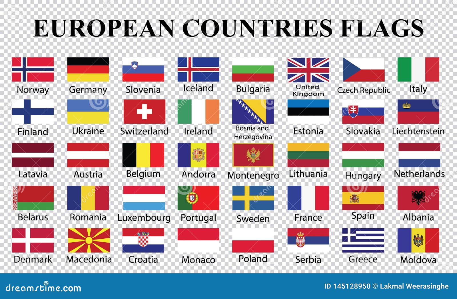 Europe countries vector. Illustration of america - 145128950