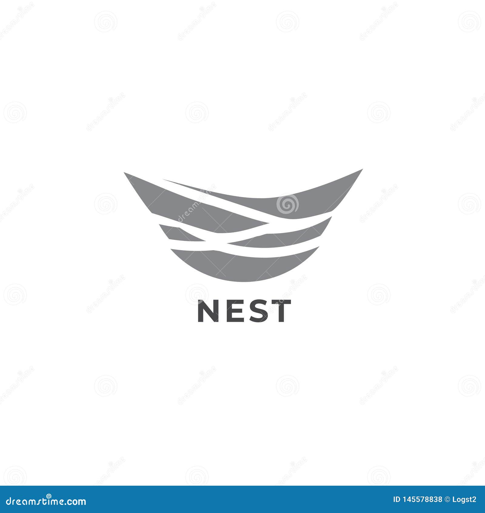 Nest Vector Logo. Nest Icon Stock Vector - Illustration of element