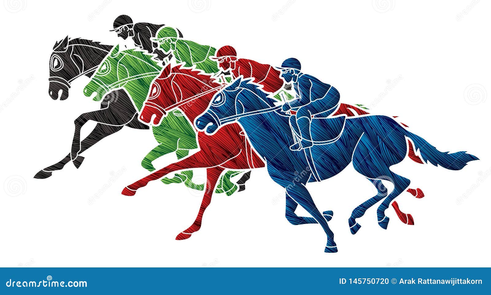 Group Horse Stock Illustrations – 9,222 Group Horse Stock