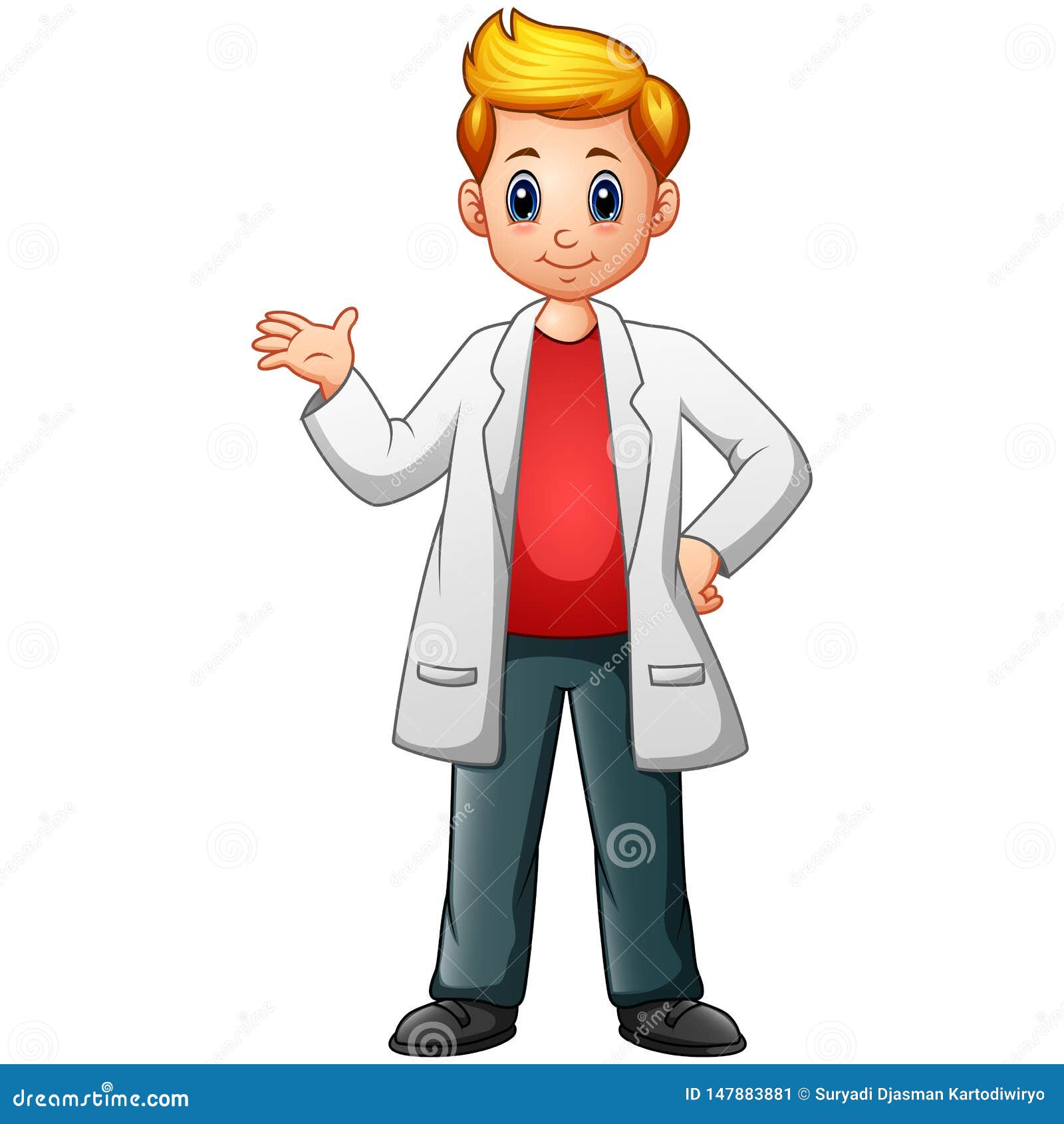 Cartoon Scientist Boy In Lab Coats Cartoondealer Com 147883881