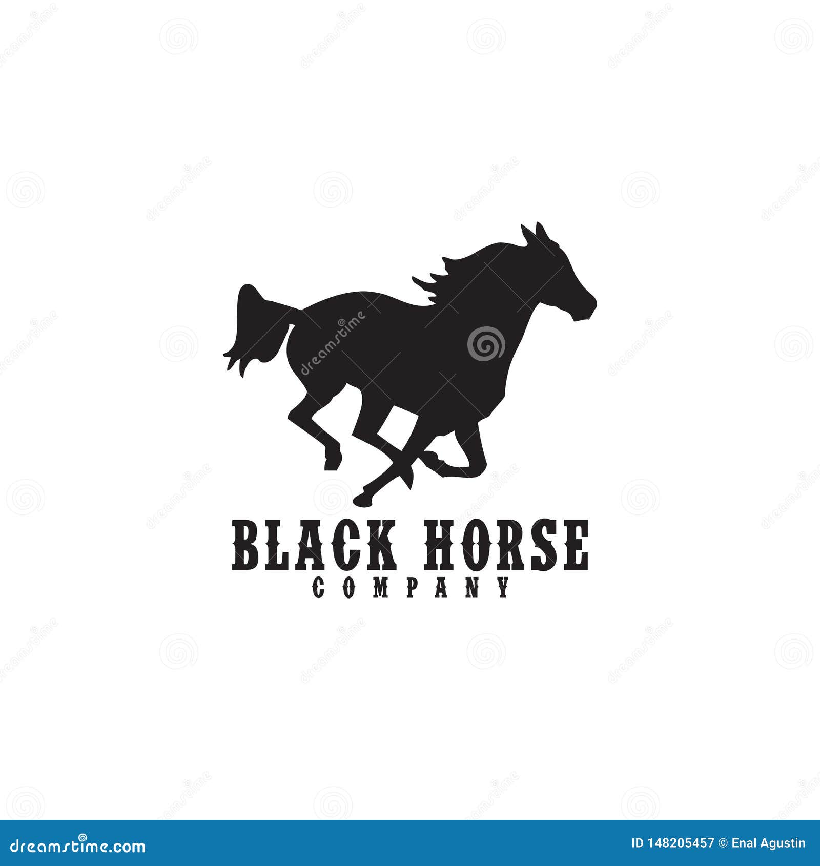 horse company emblematic logo   template