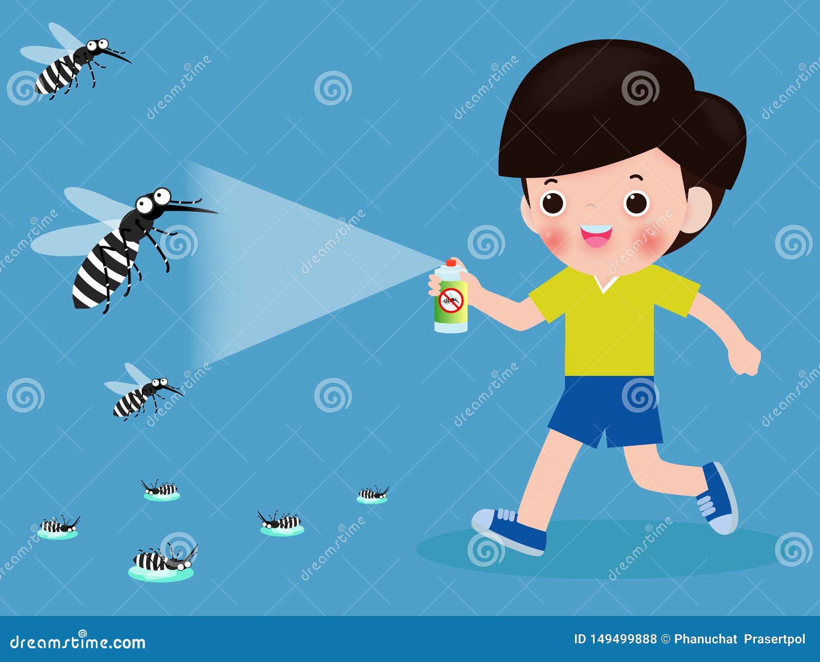 Children Fight Mosquito by Spray. Protection Dengue Fever Concept Stock Vector - Illustration of fear, etymology: 149499888 Children Fight Mosquito by Spray. Protection Dengue Fever Concept Stock Vector - Illustration of fear, etymology: 149499888