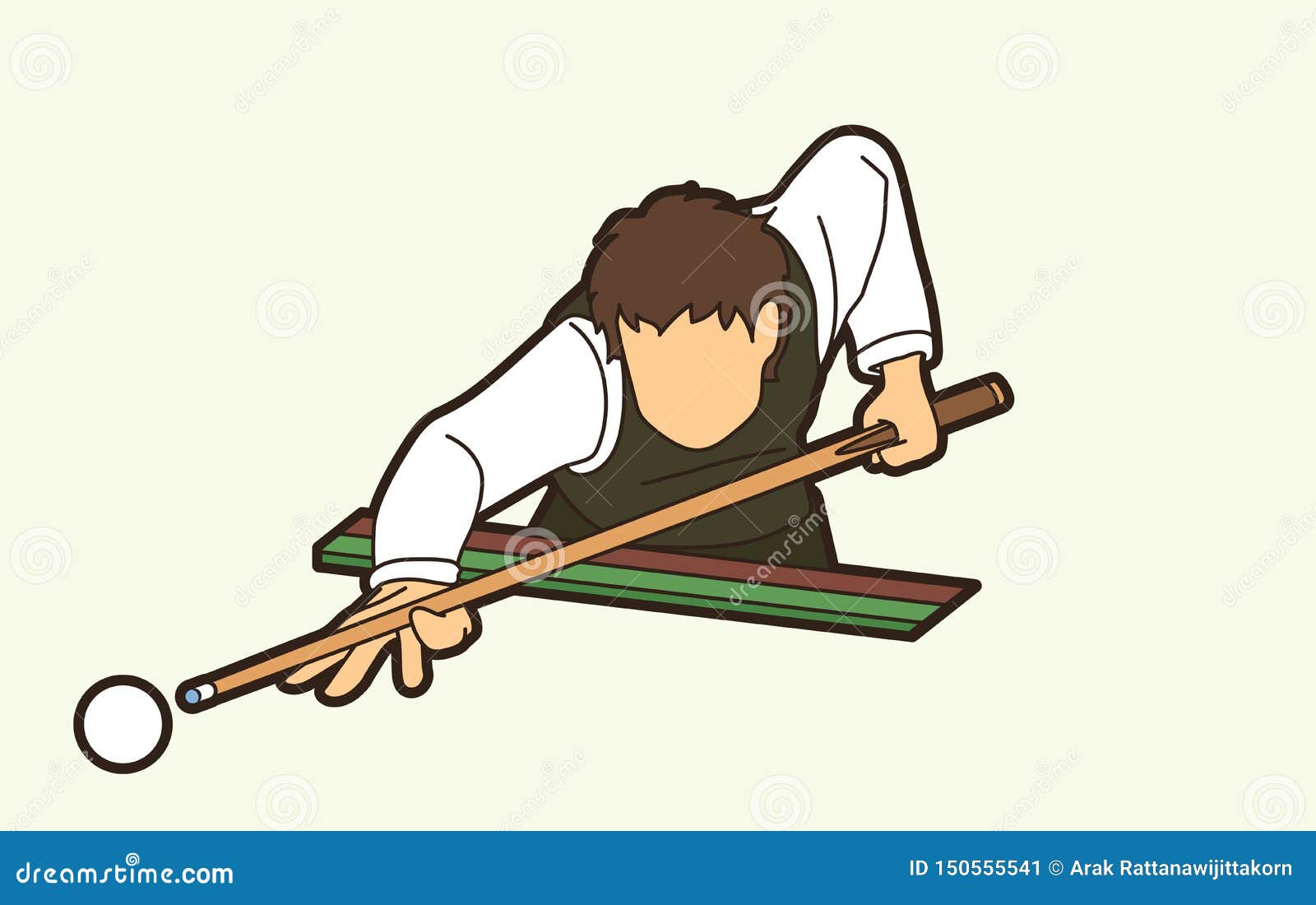 Snooker Sport Action Cartoon Graphic Stock Vector - Illustration of hobby,  element: 150555541