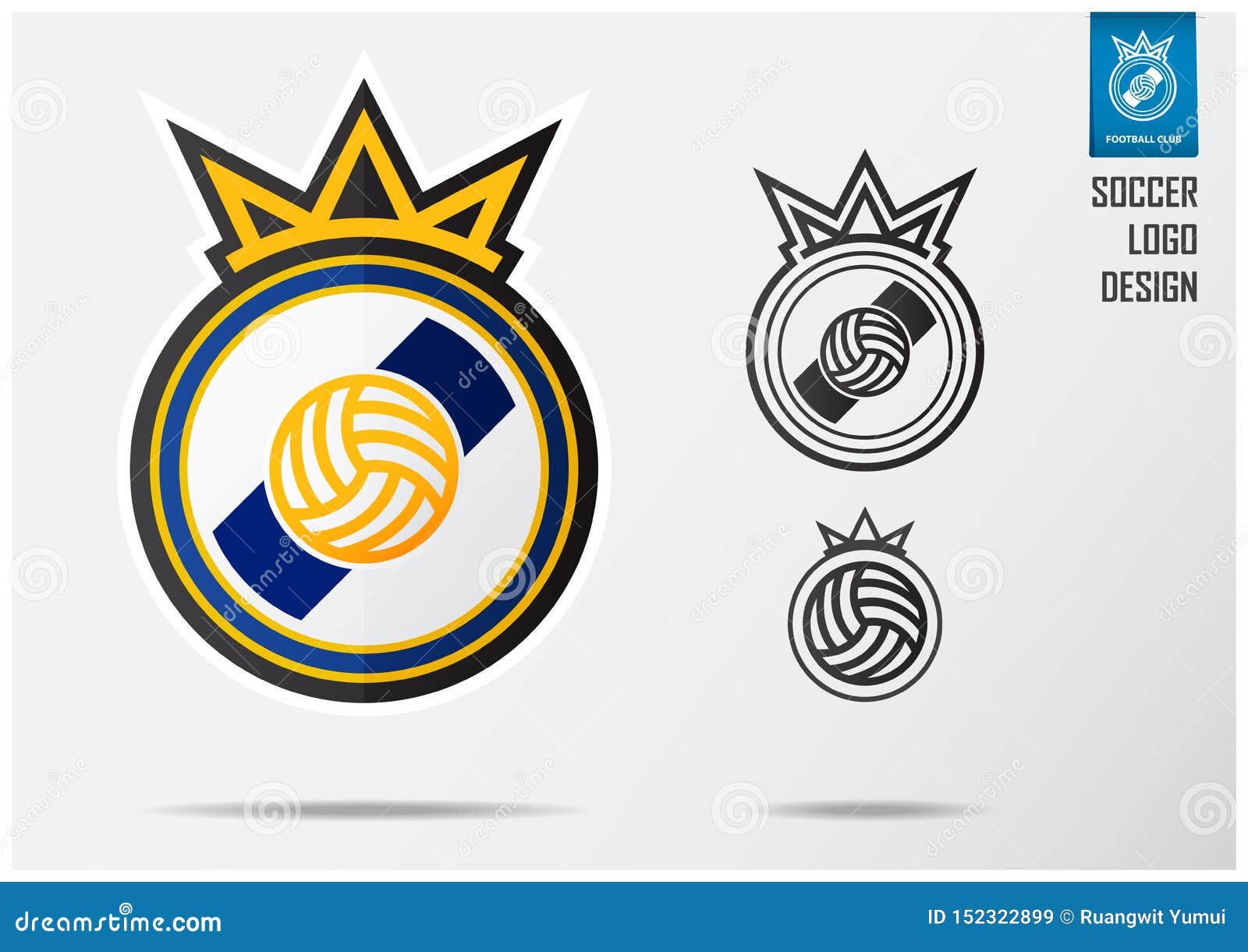 Soccer Logo or Football Badge Template Design for Football Team. Sport