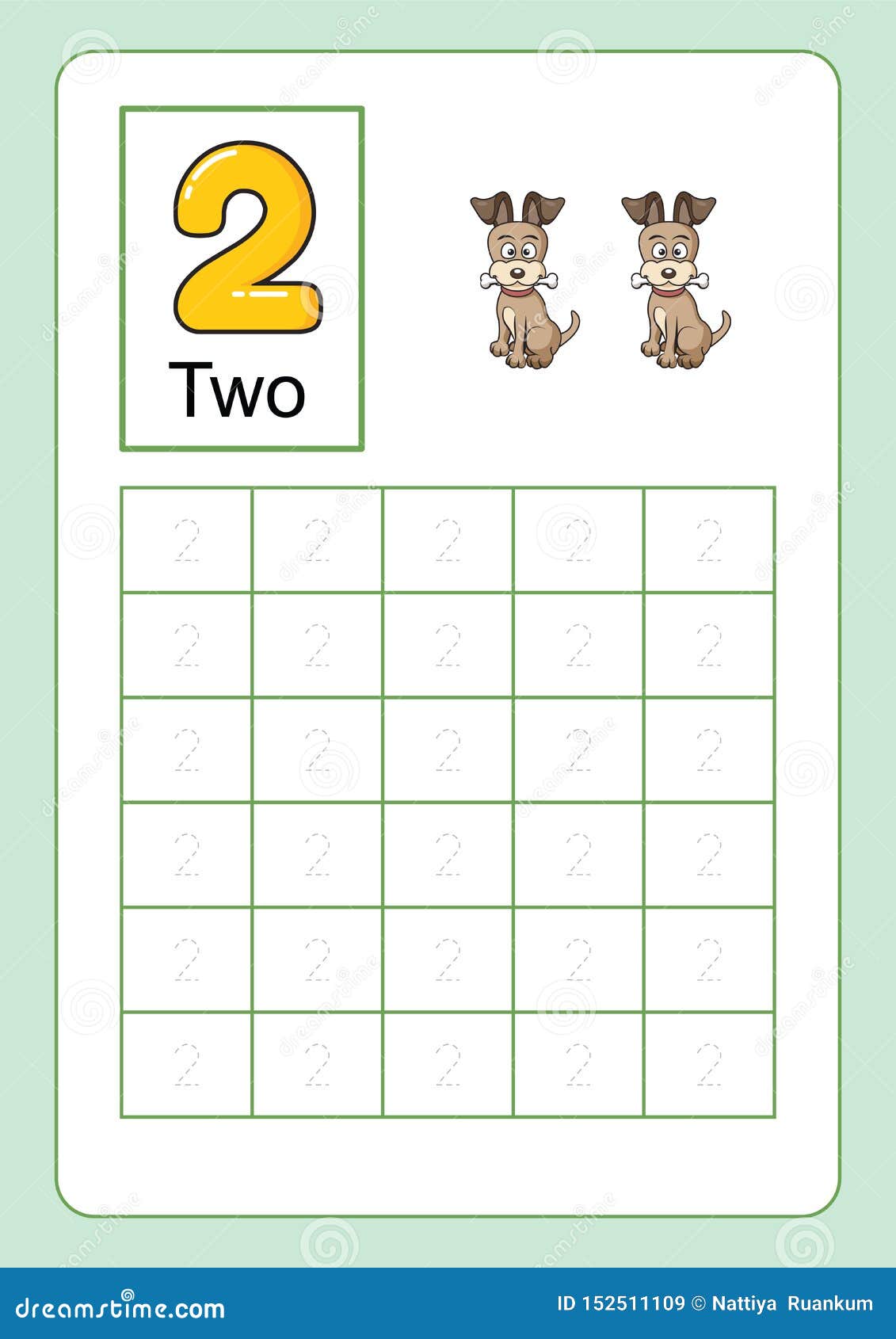 Number Tracing And Writing Tracing Worksheet For Kindergarten Learning