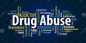 Drug Abuse Word Cloud Collage Stock Image CartoonDealer 116314501