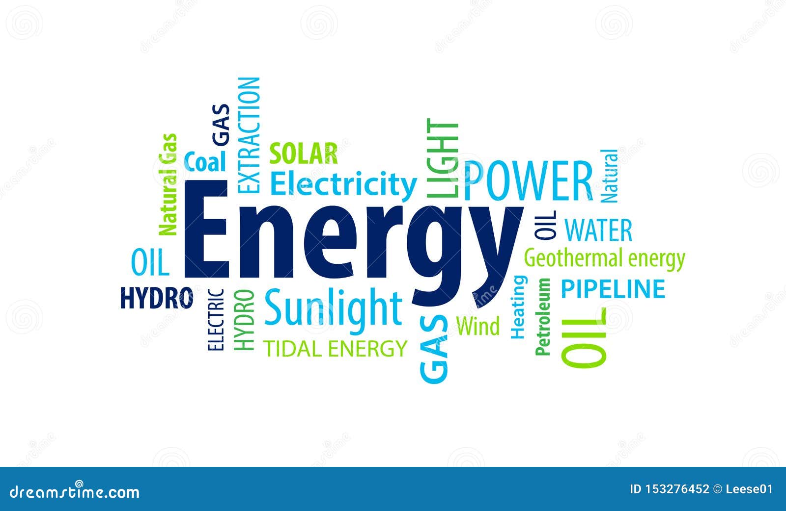 Energy Word Cloud stock vector. Illustration of light 153276452
