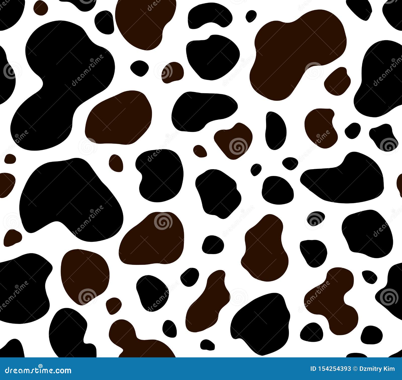 Texture Repeated Seamless Brown Black White Stock Vector - Illustration black, print: 154254393
