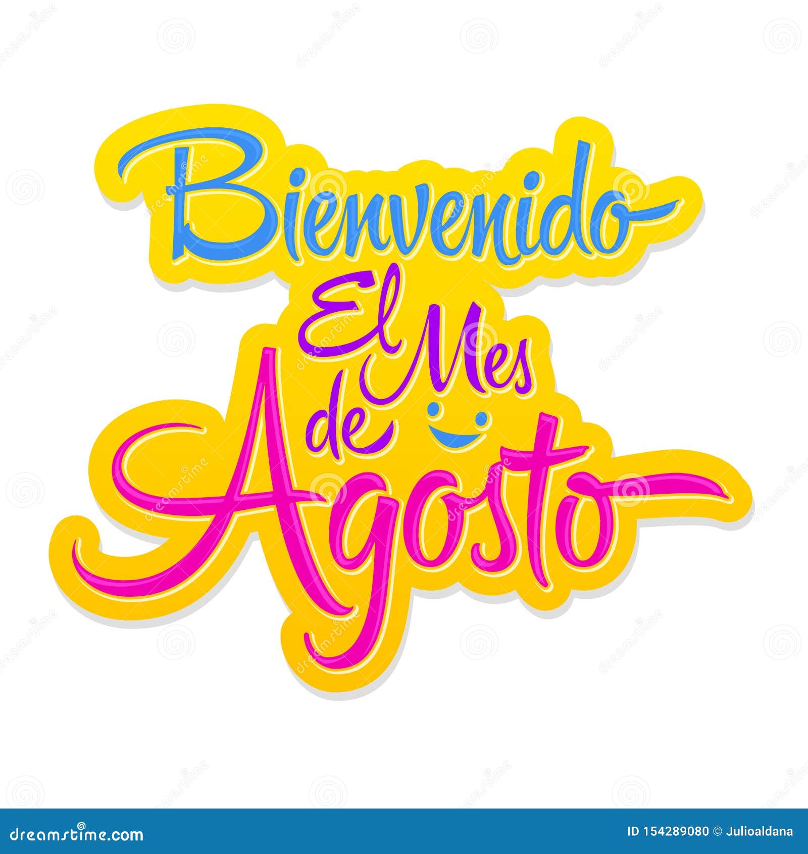 Bienvenido - Welcome Spanish Text - Lettering Vector Royalty Free SVG,  Cliparts, Vectors, and Stock Illustration. Image 27325128.