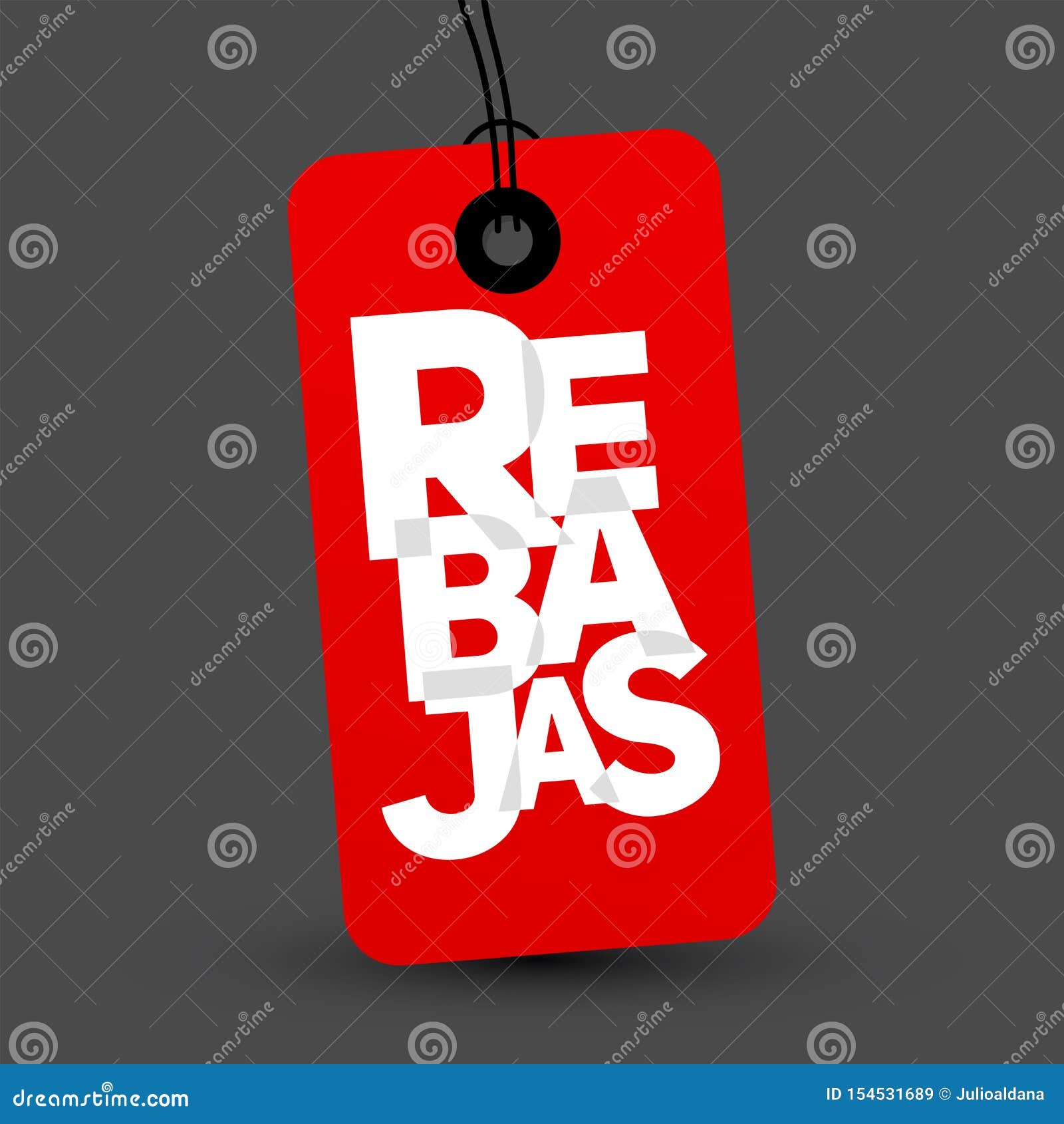 rebajas, discounts spanish text, sale  label emblem.