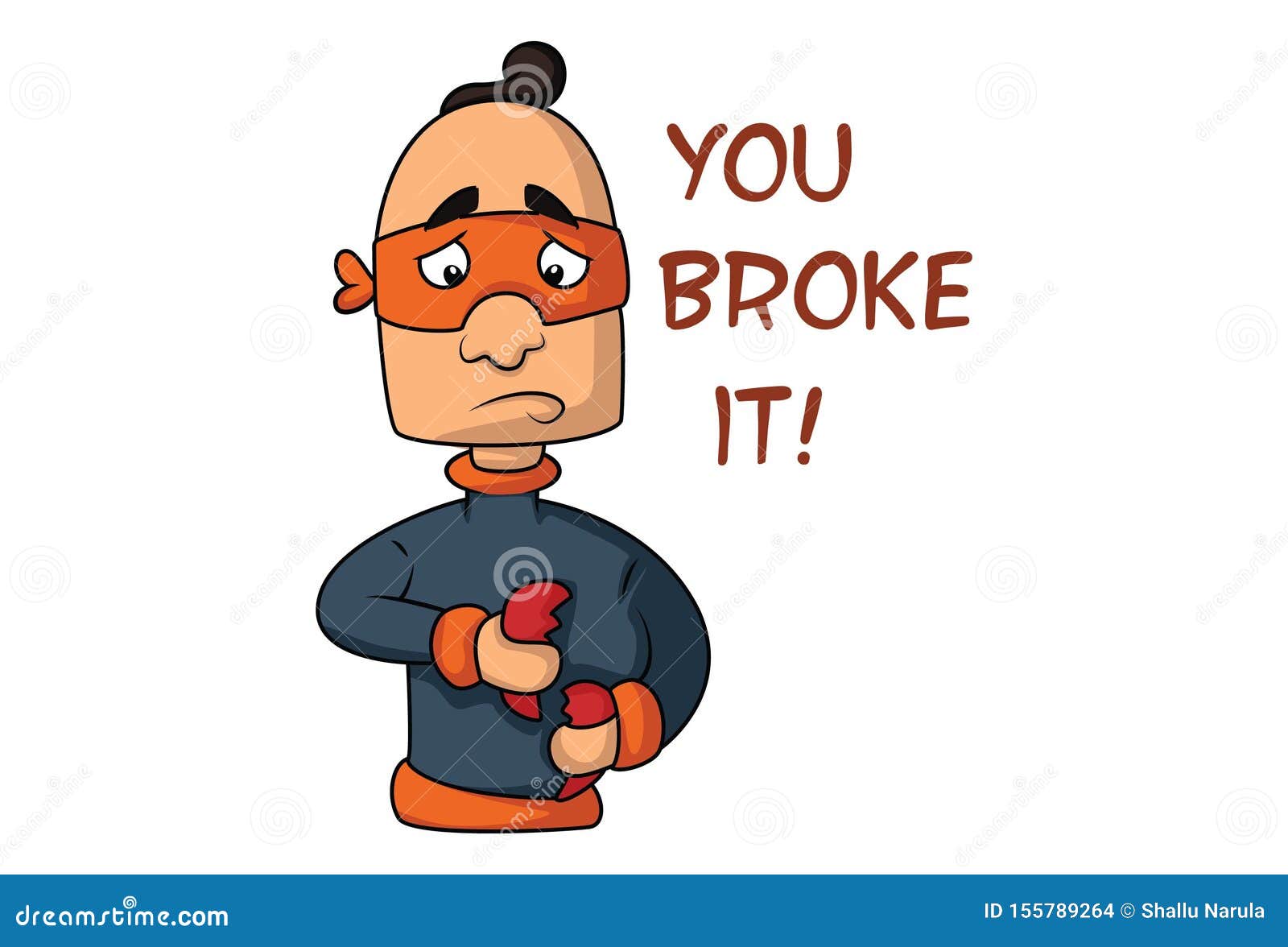 Cartoon Illustration of Mask Man Stock Vector Illustration of