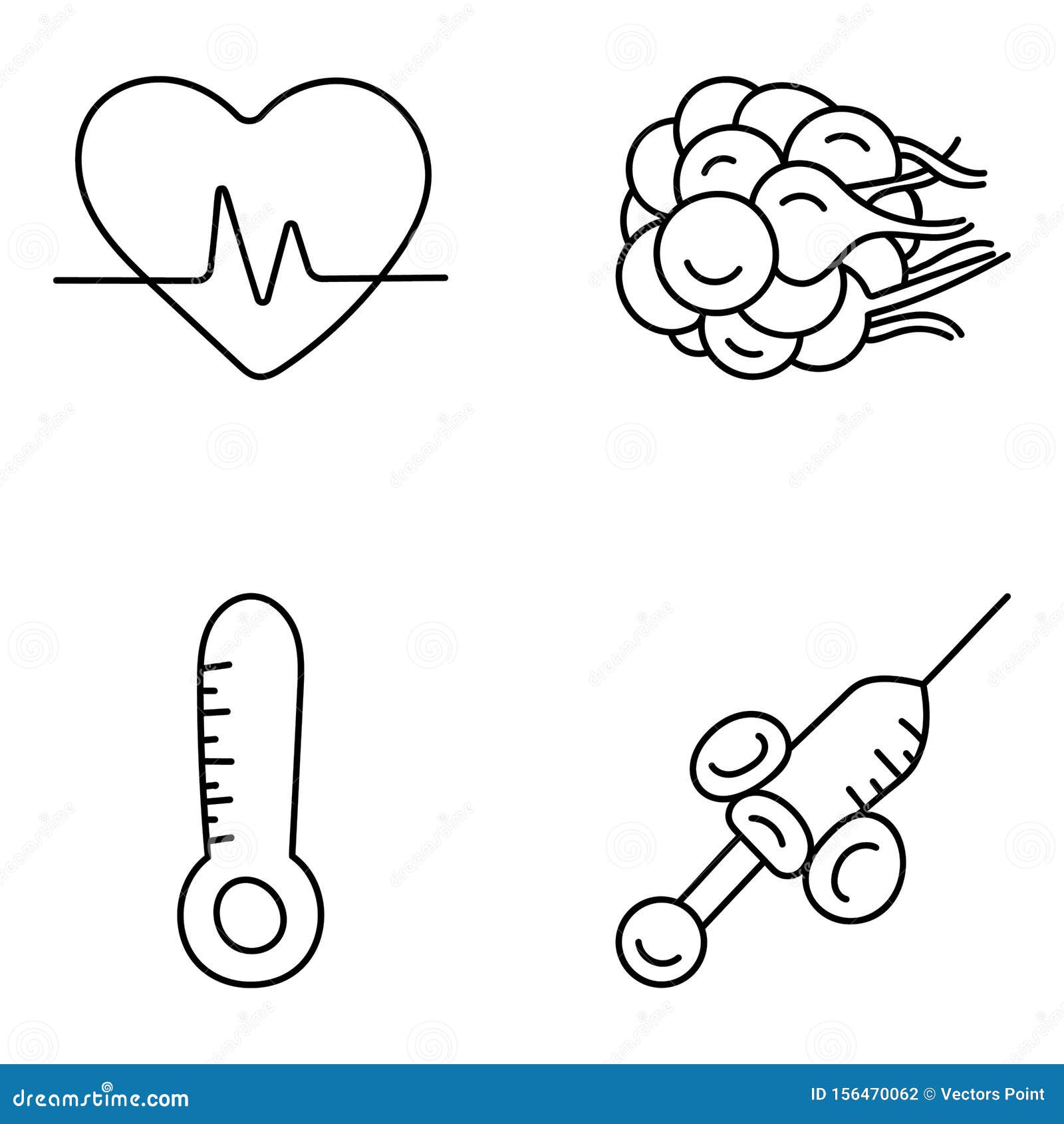 Medical Equipment Drawing Icons Pack Stock Vector Illustration of