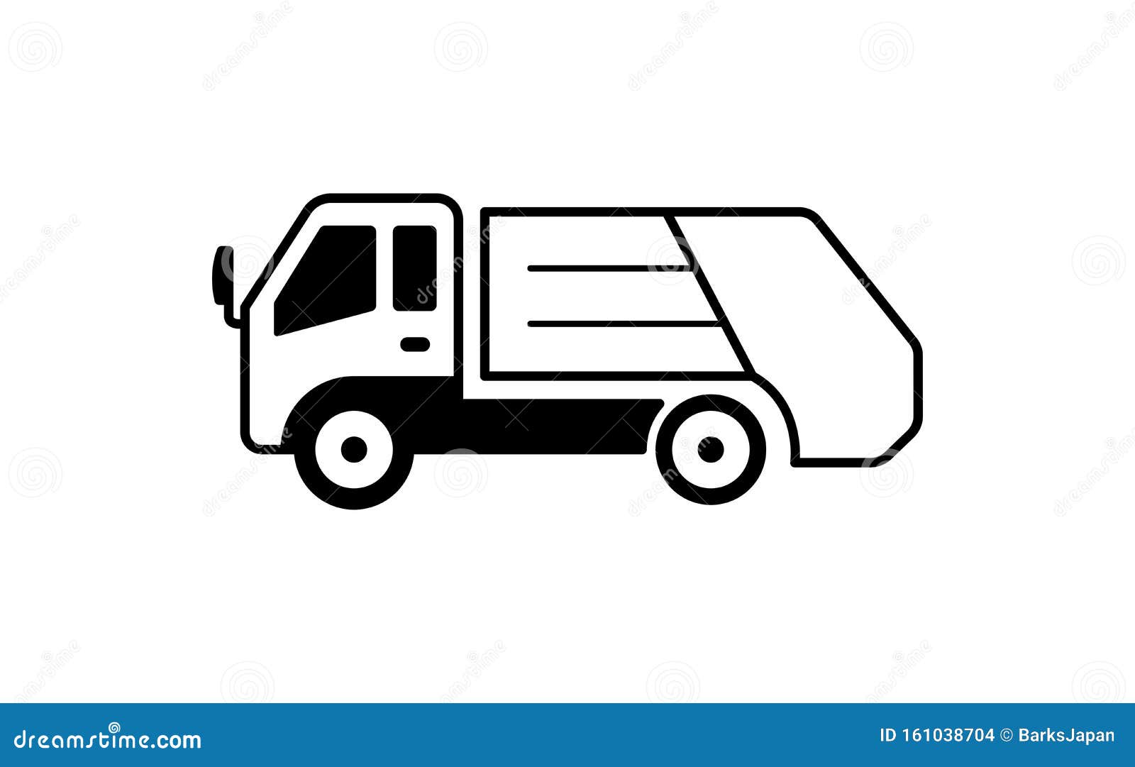 Trucks & Construction Vehicles Illustration / Garbage Truck Stock