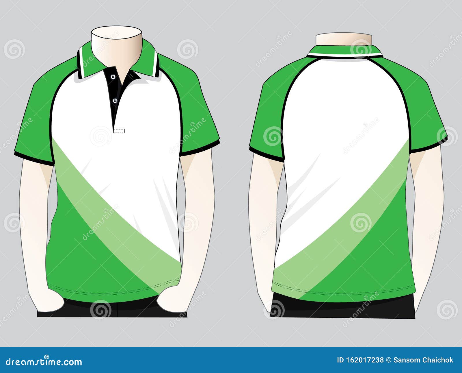 Slope Shoulder Polo Shirt Design Vector Stock Vector - Illustration of ...