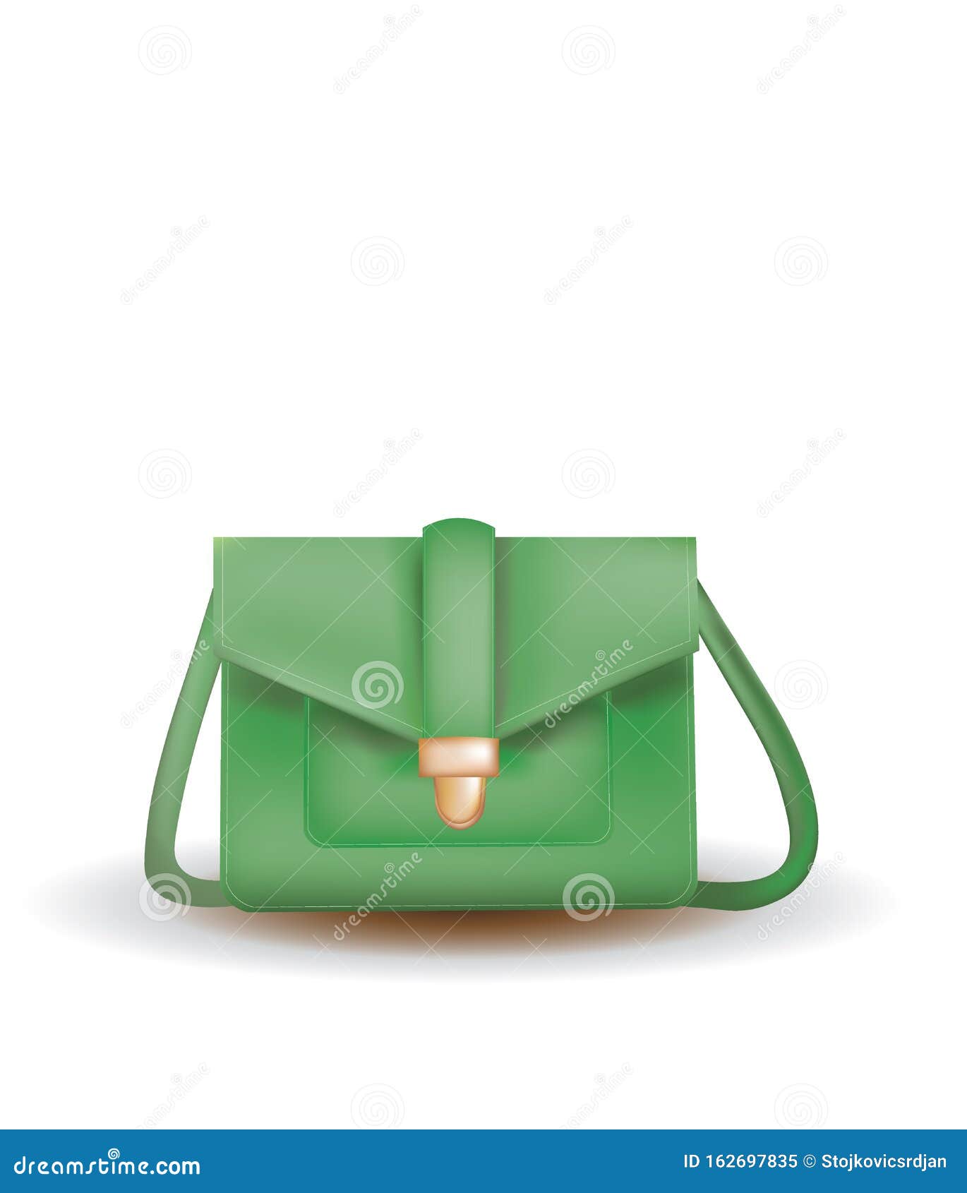 Green woman bag stock vector. Illustration of fashionable 162697835