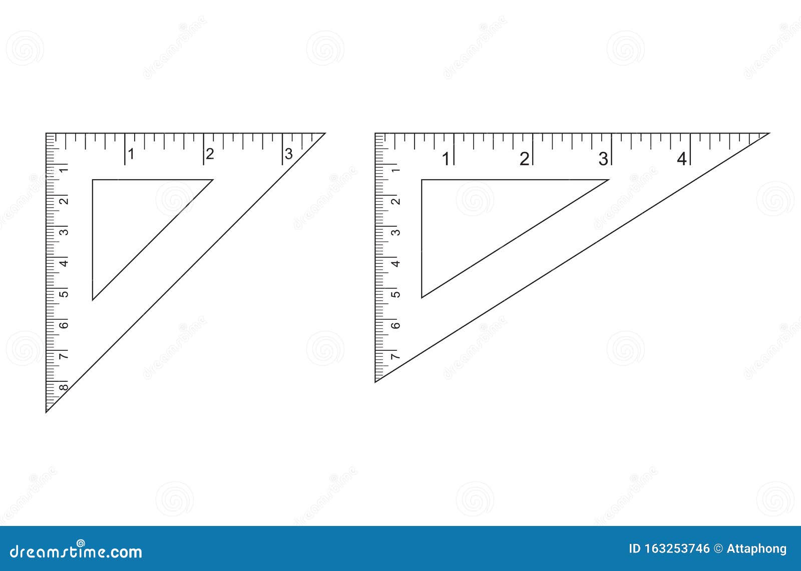 for students and children Triangle Ruler for easy Design 