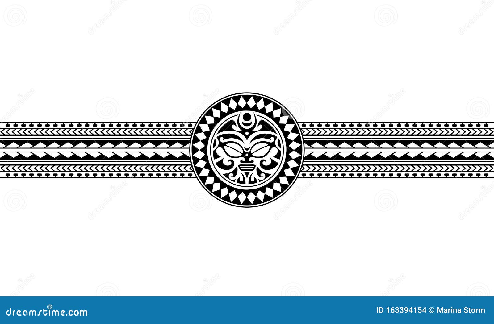Polynesian Armband Tattoo Stencil Set. Pattern Samoan. Black and White  Texture Stock Vector - Illustration of maori, element: 256293563, Tattoo  Stencils - valleyresorts.co.uk