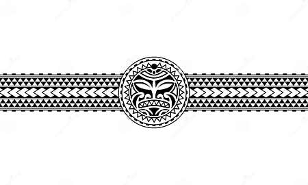 Maori Polynesian Tattoo Border Tribal Sleeve Pattern Vector. Samoan ...