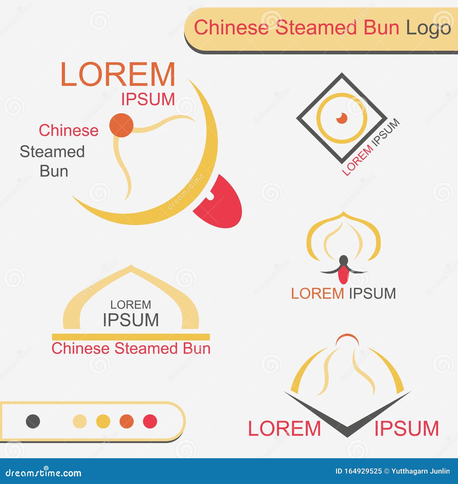 Steamed Bun Dim Sum Cartoon Vector | CartoonDealer.com #67500735