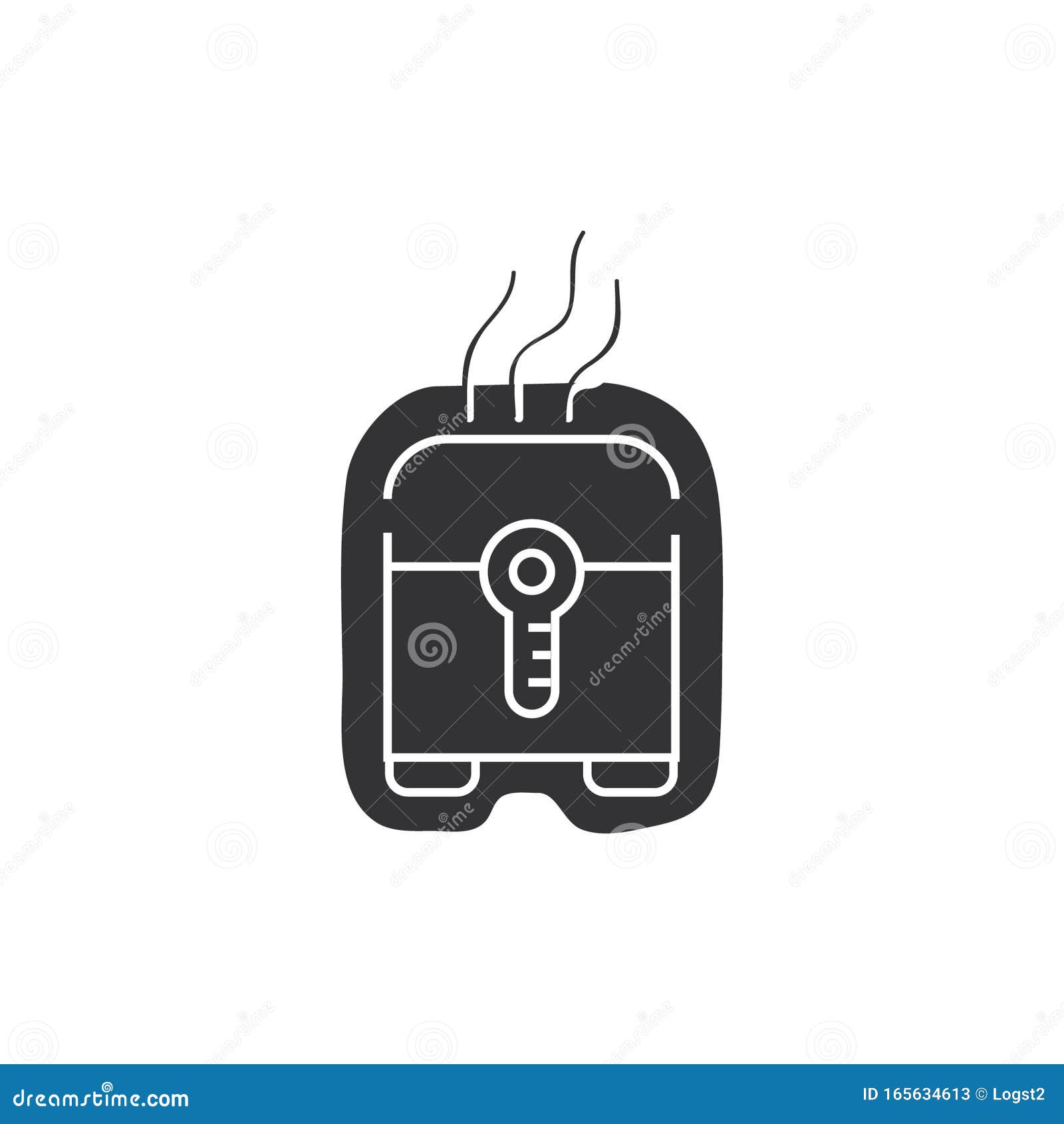 Air Fryer Vector Logo. Air Fryer Emblem Stock Vector Illustration of