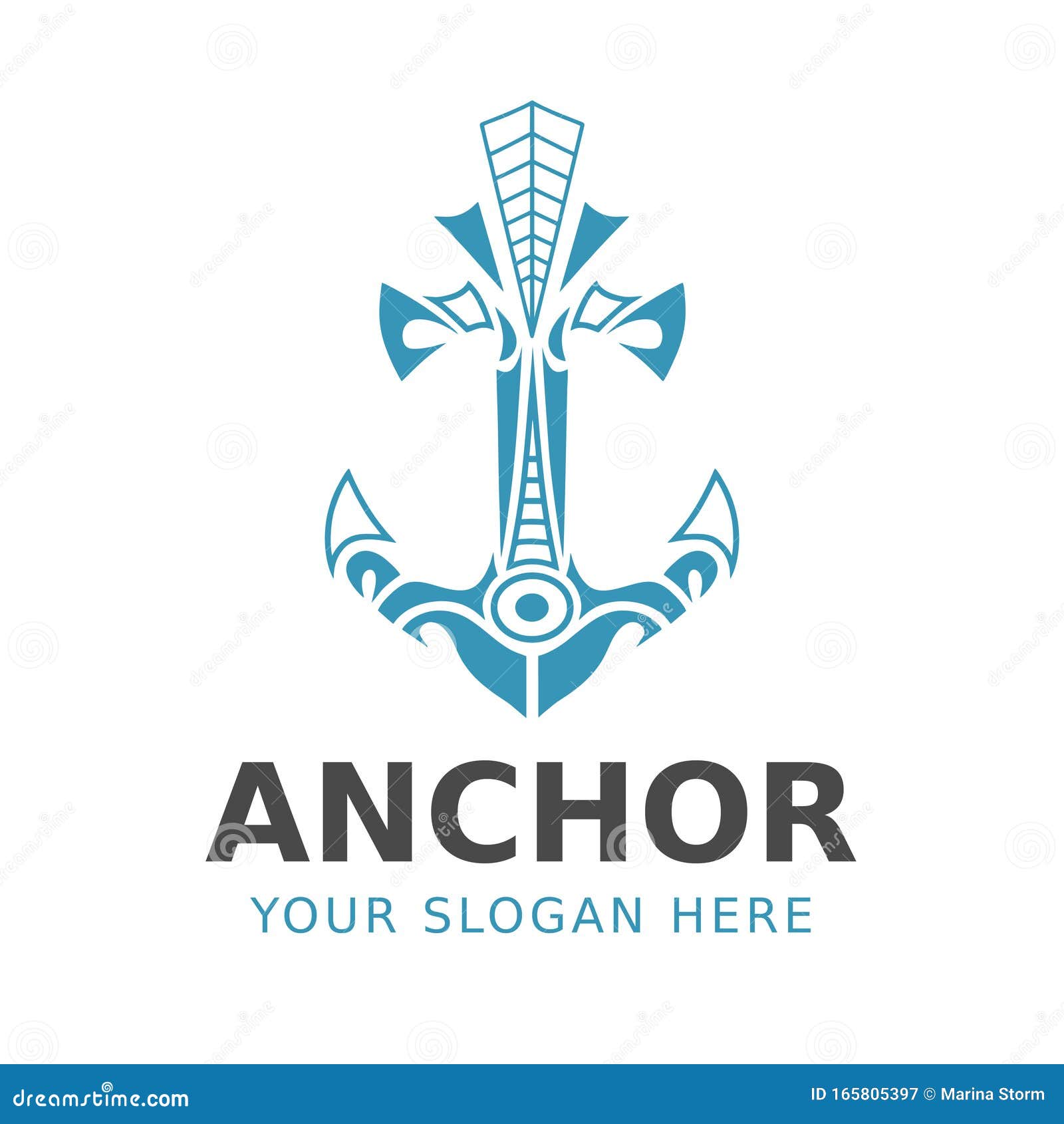 Anchor Logo Inspiration. Icon, Emblem, Design, Vector Illustration