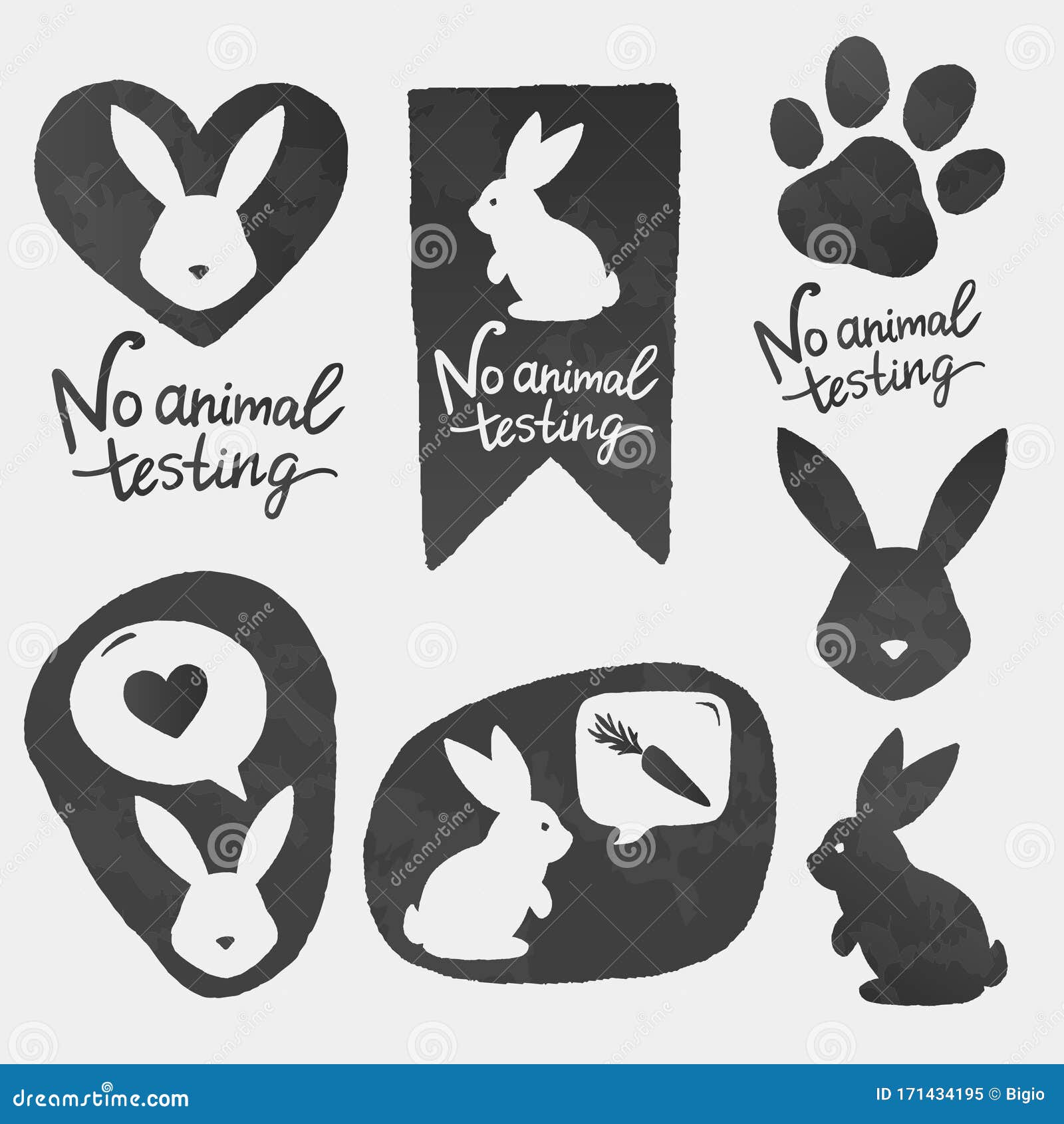 Download Against Animal Testing Stickers. Cruelty Free Vector ...