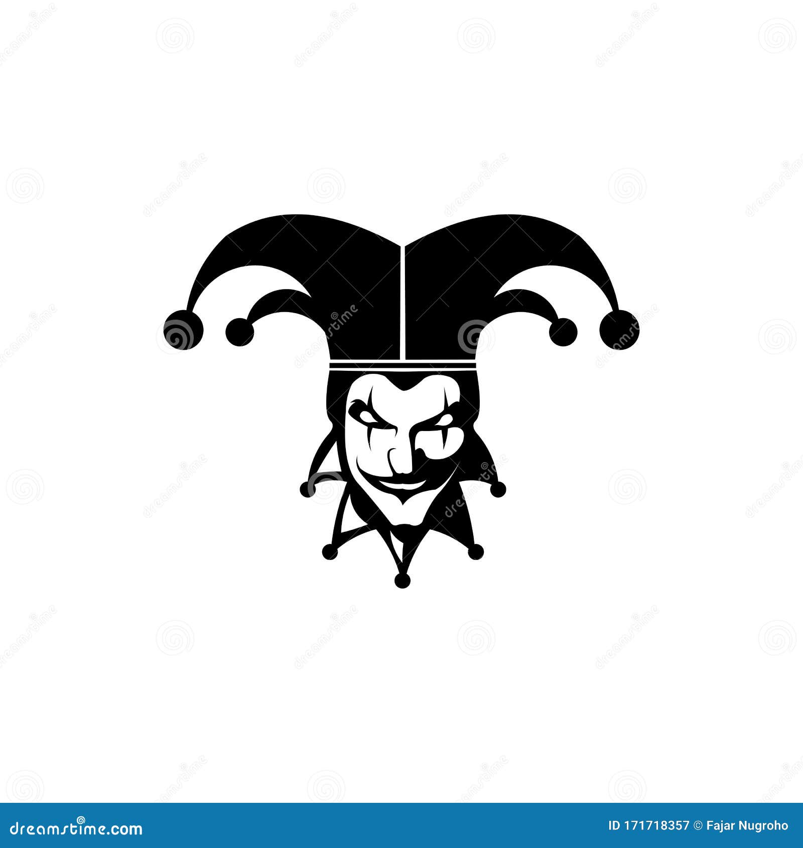 Head Joker Mascot Logo, Joker Logo Vector Template | CartoonDealer.com ...