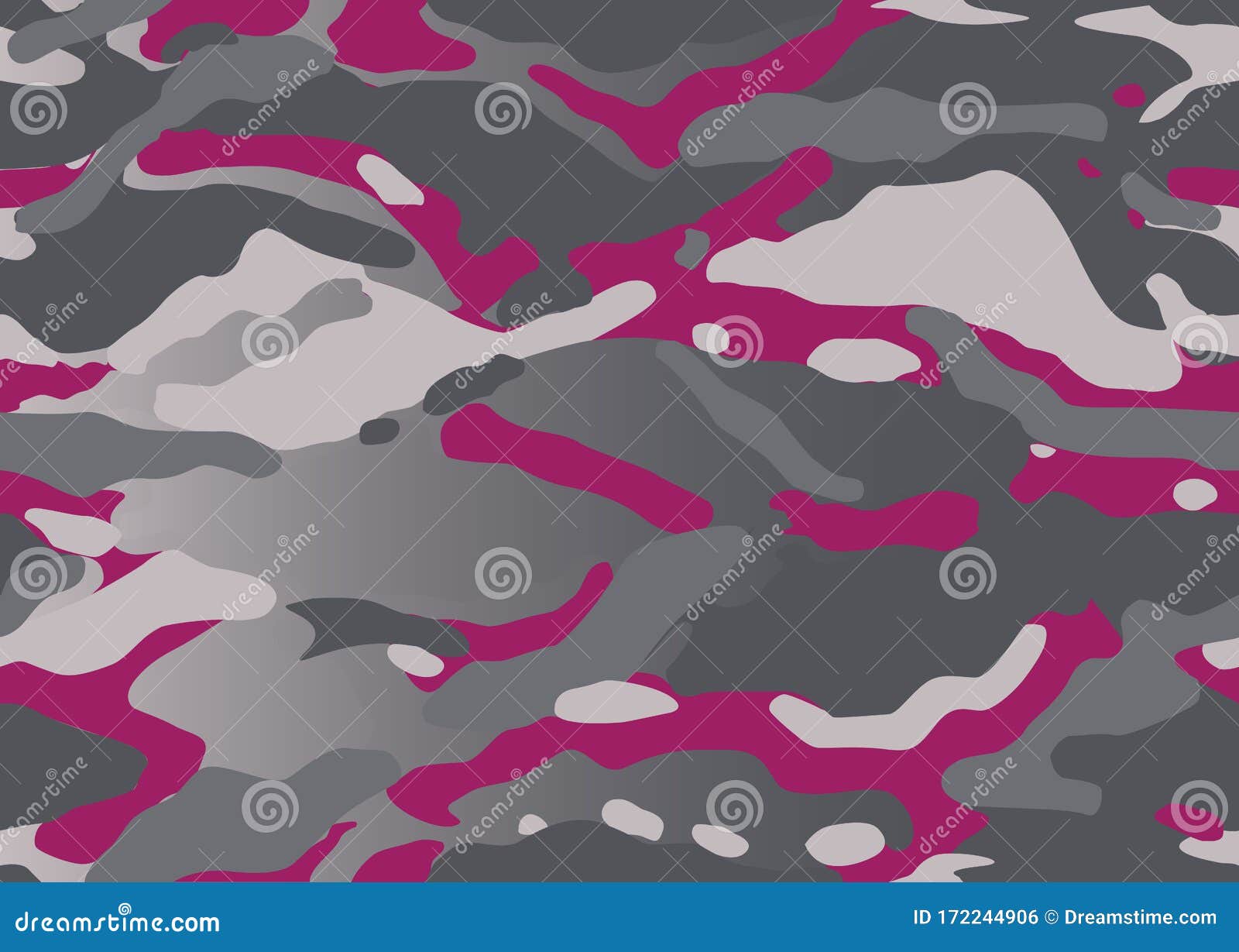 Seamless Girly Fancy Dark Pink and Purple Camouflage Pattern Stock Illustration Illustration