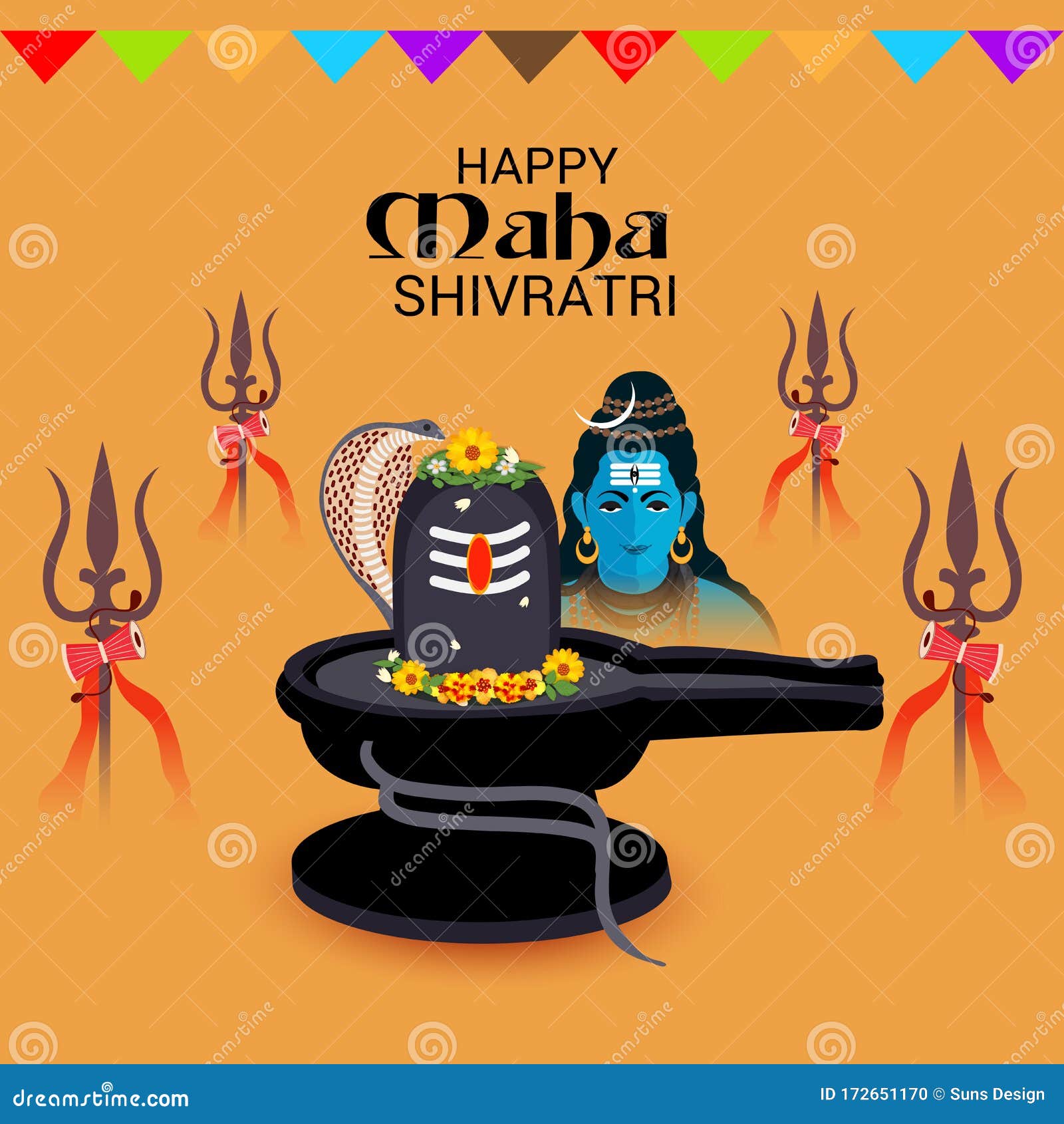 Happy Maha Shivratri. stock illustration. Illustration of celebration - 172651170 Happy Maha Shivratri. stock illustration. Illustration of celebration - 172651170