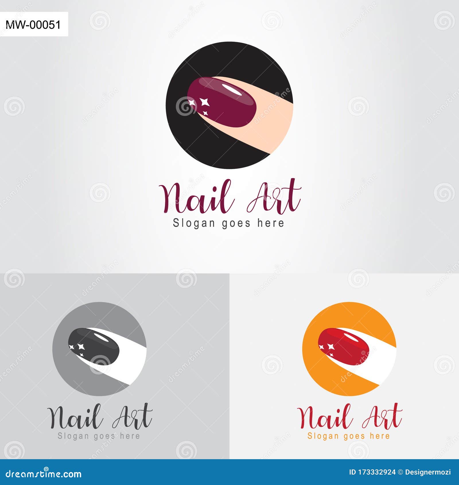 Create Your Own nail artist Logo Free with nails Logo maker