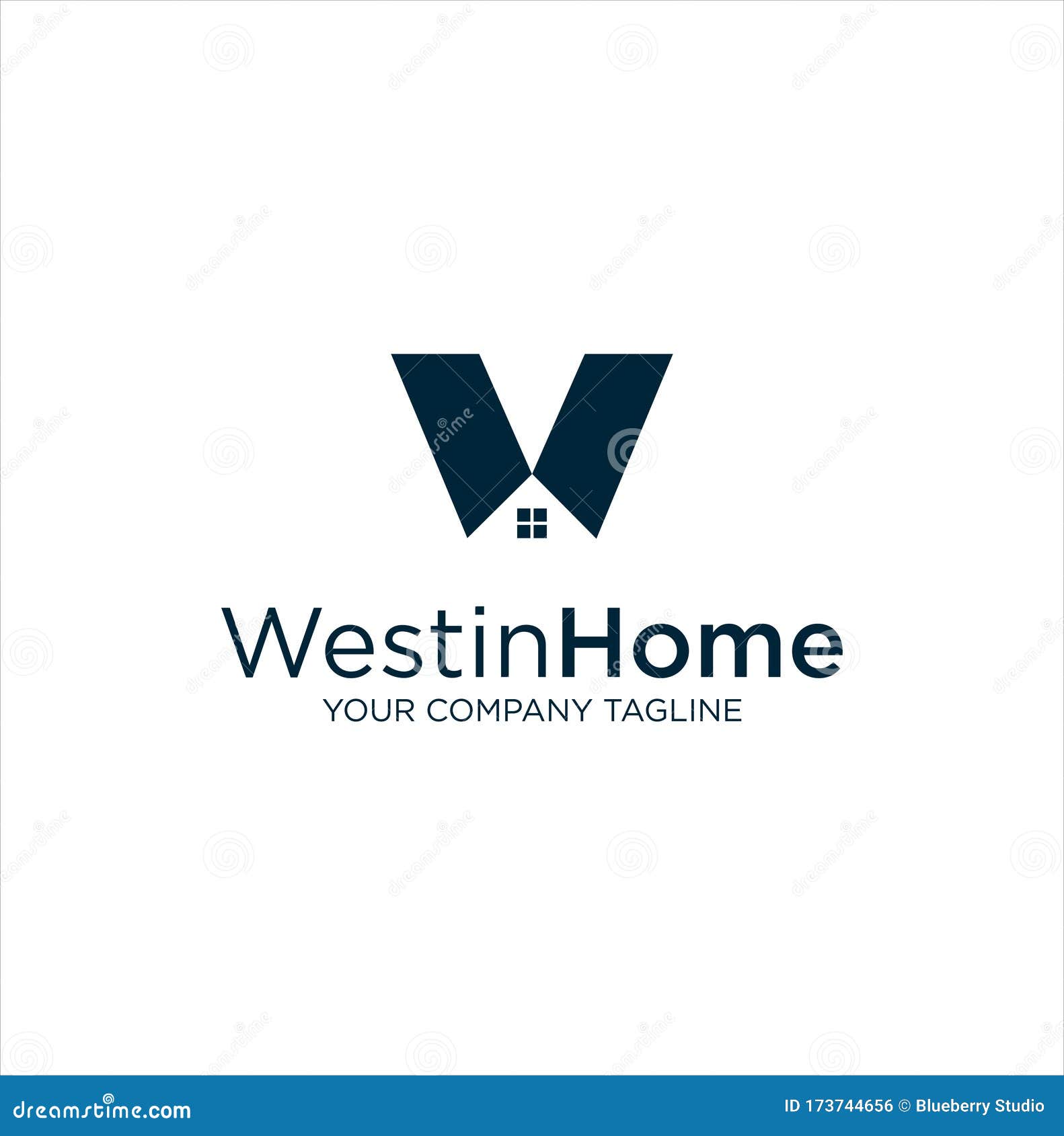 Letter W Real Estate Logo Design Vector . Initial W Home Logo Vector