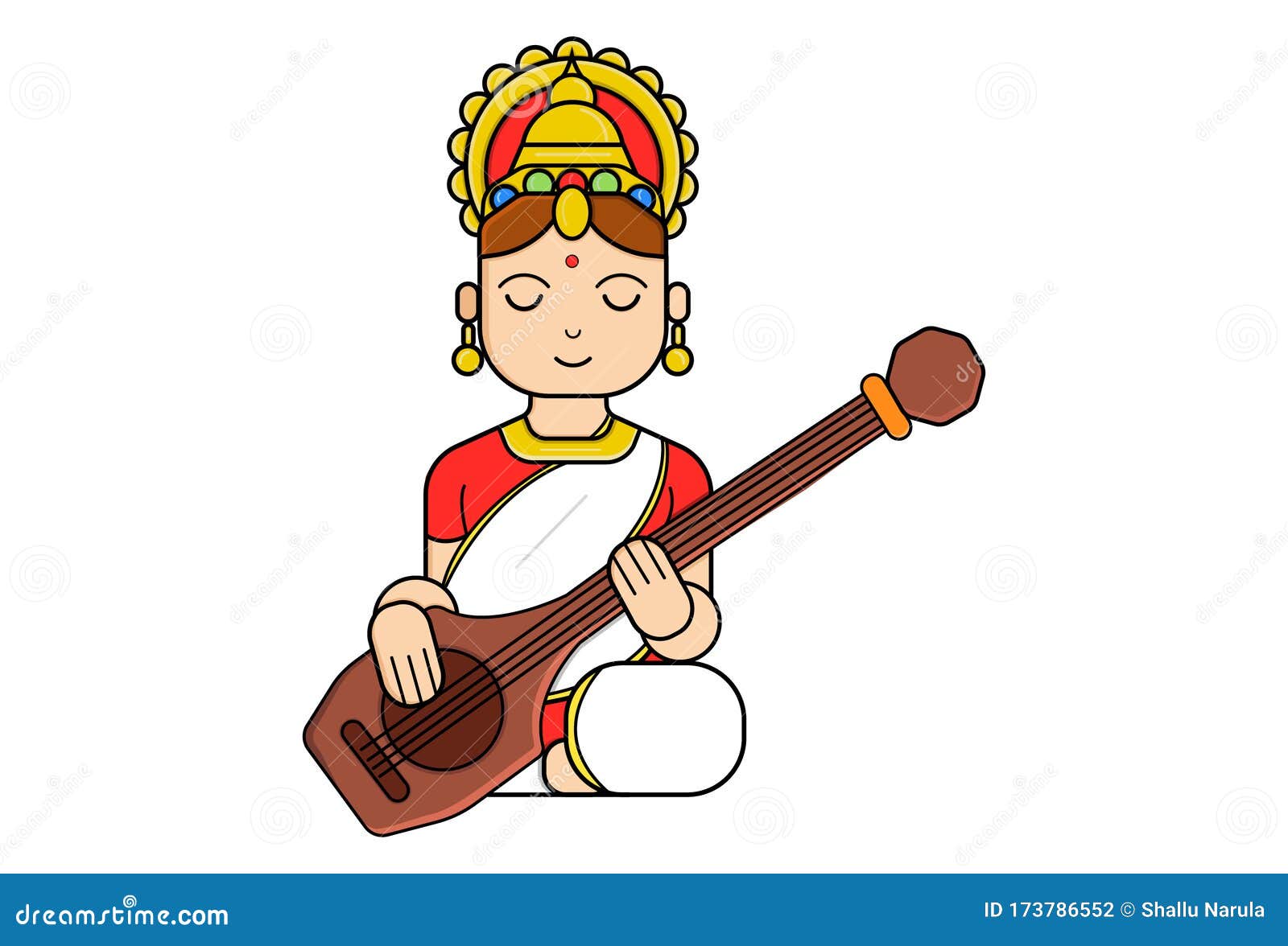 Saraswati Drawing Cartoon Banner Free Download - Cartoo PNG Transparent  With Clear Background ID 205006 | TOPpng