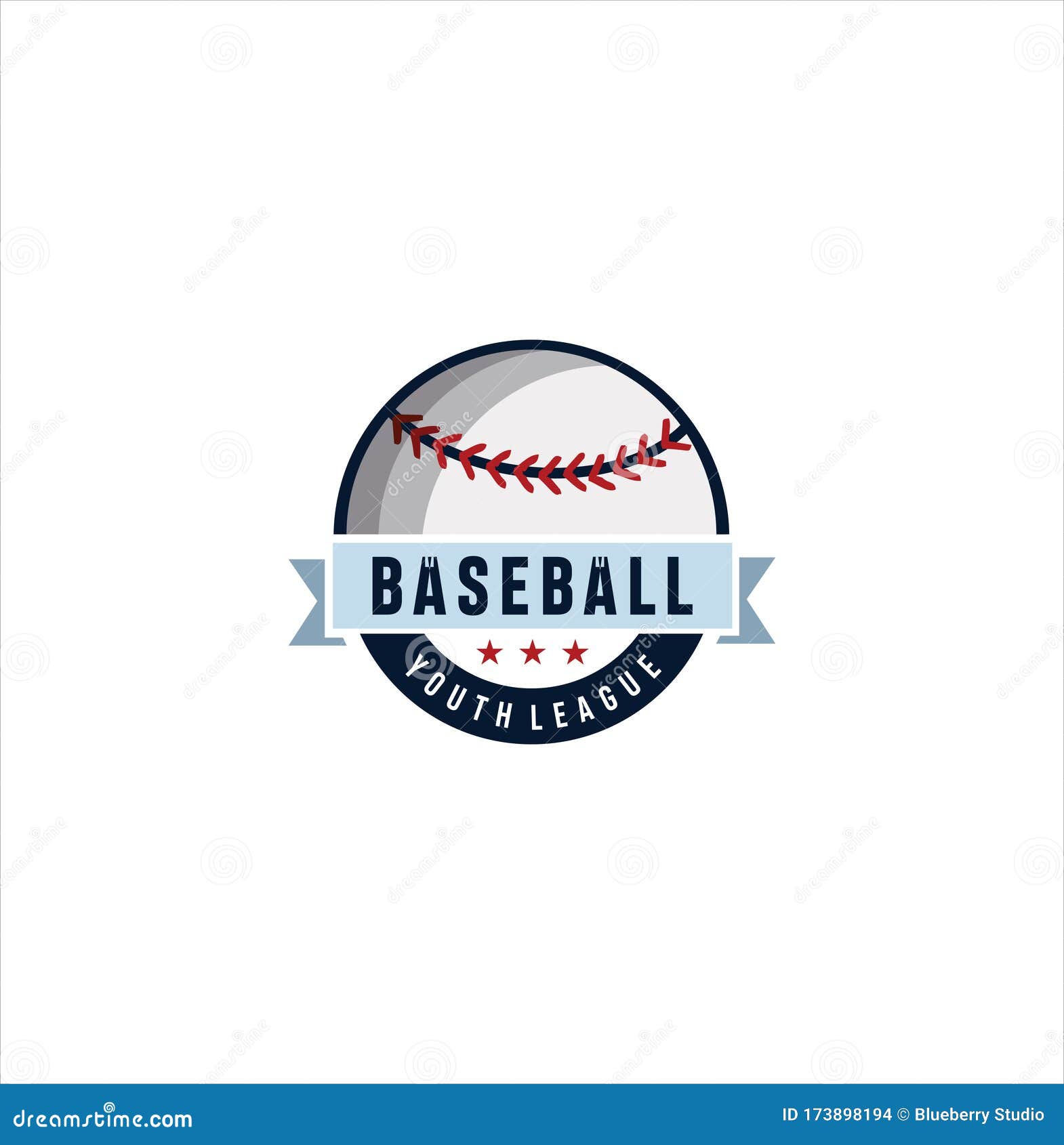 Baseball championship logo design inspiration Vector Image