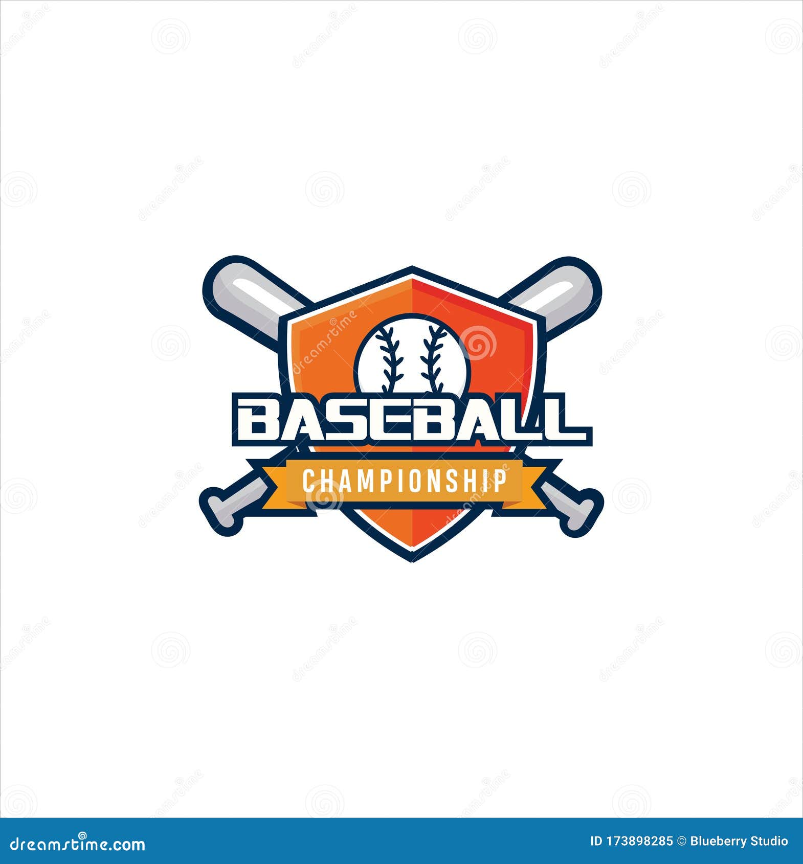 Baseball championship logo design inspiration Vector Image