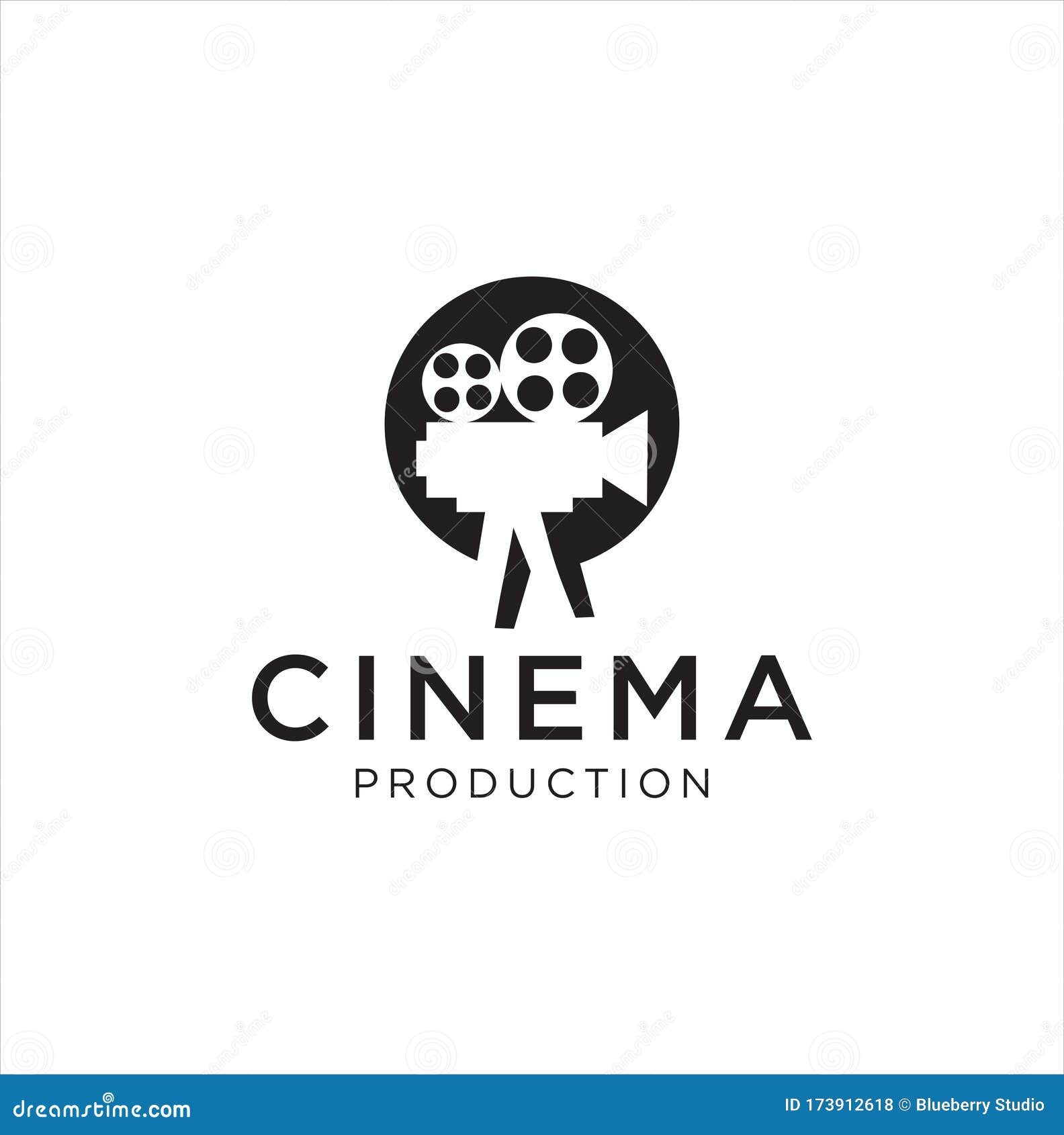 Cinema Logo Movie Emblem Template . Movie Production Logo .Film Camera Logo  Template Stock Illustration - Illustration of equipment, cinematography:  173912618, image size:1584x1690