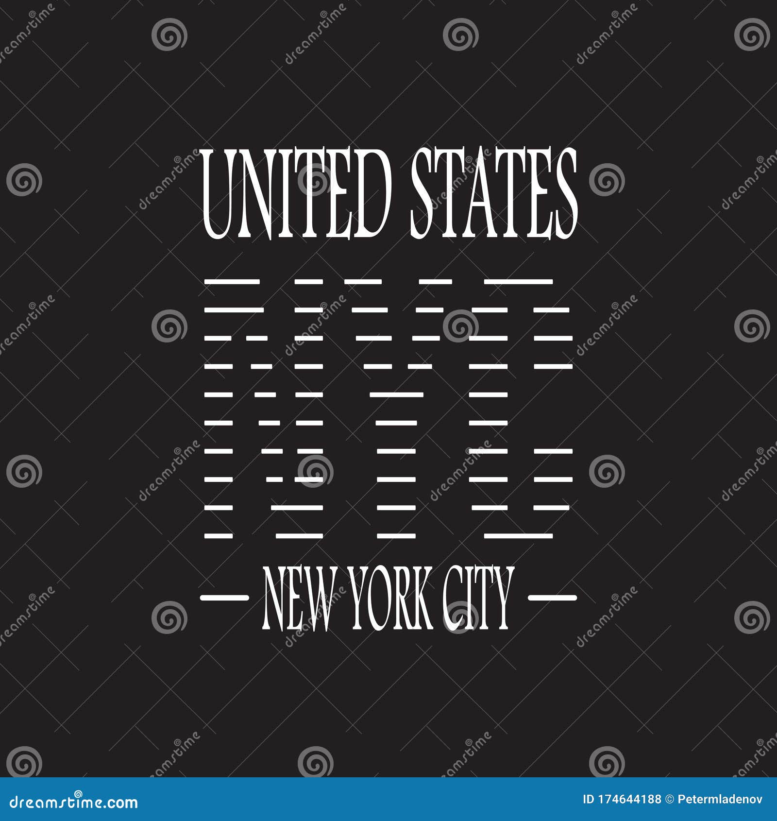 New York City Vector Design for Tshirt, Banner, Graphics, Fashion
