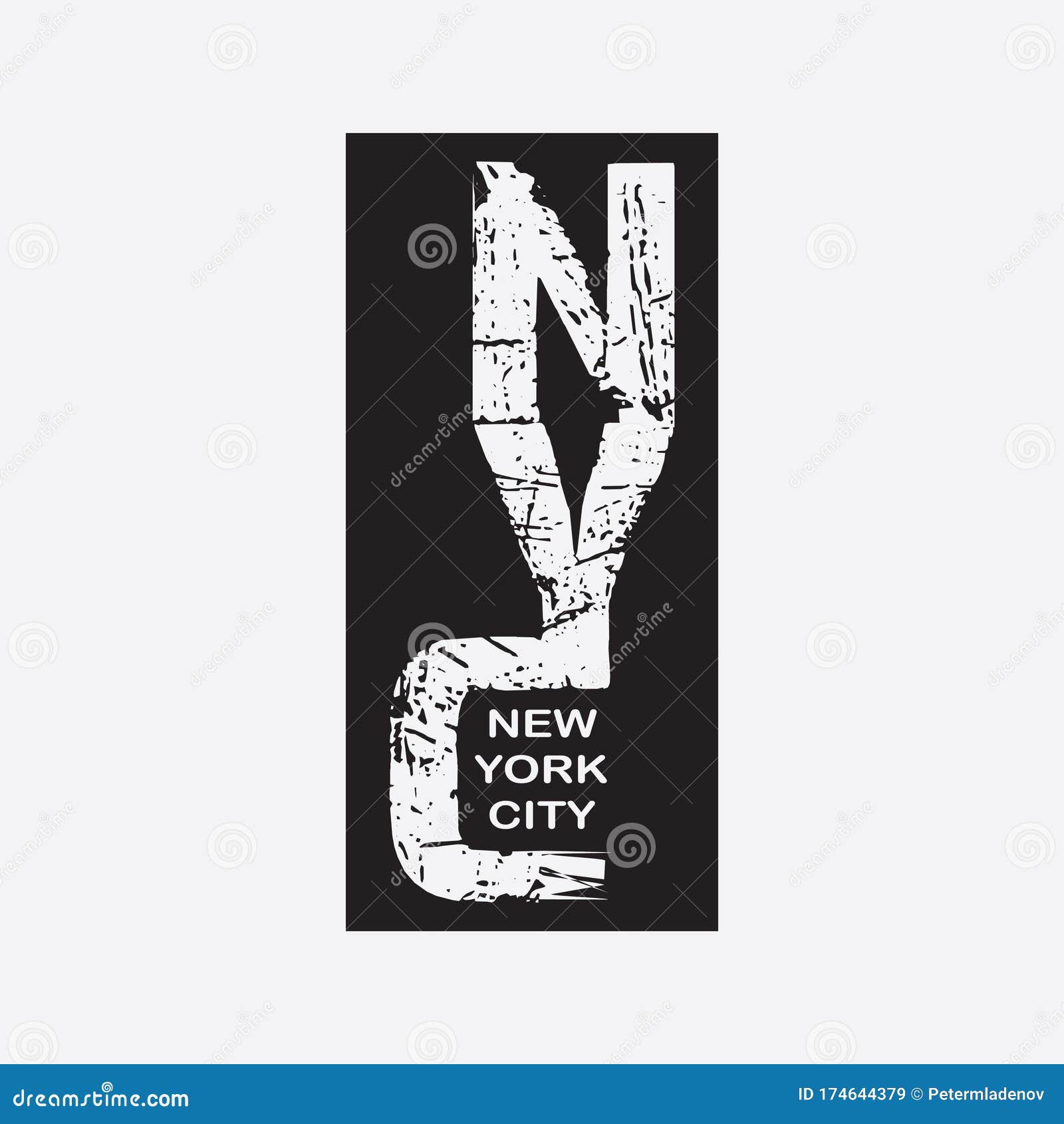 New York City Vector Illustration Design for Banner, T Shirt Graphics